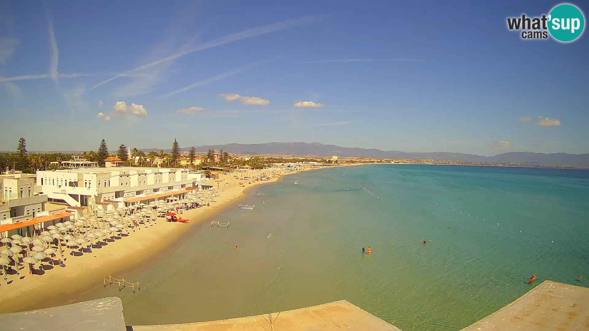 Live Webcam Golf von Cagliari – Strand Poetto – Sardinien