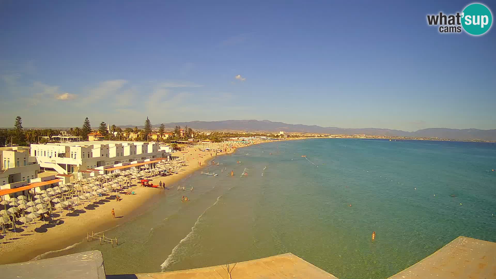 Live Webcam Golfo di Cagliari – Spiaggia del Poetto – Sardegna