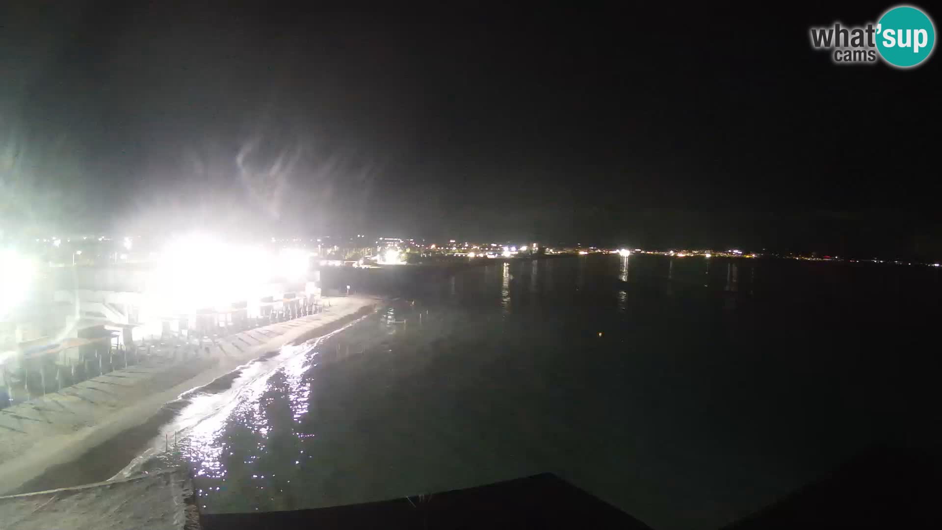 Webcam en direct Golfe de Cagliari – Plage du Poetto – Sardaigne