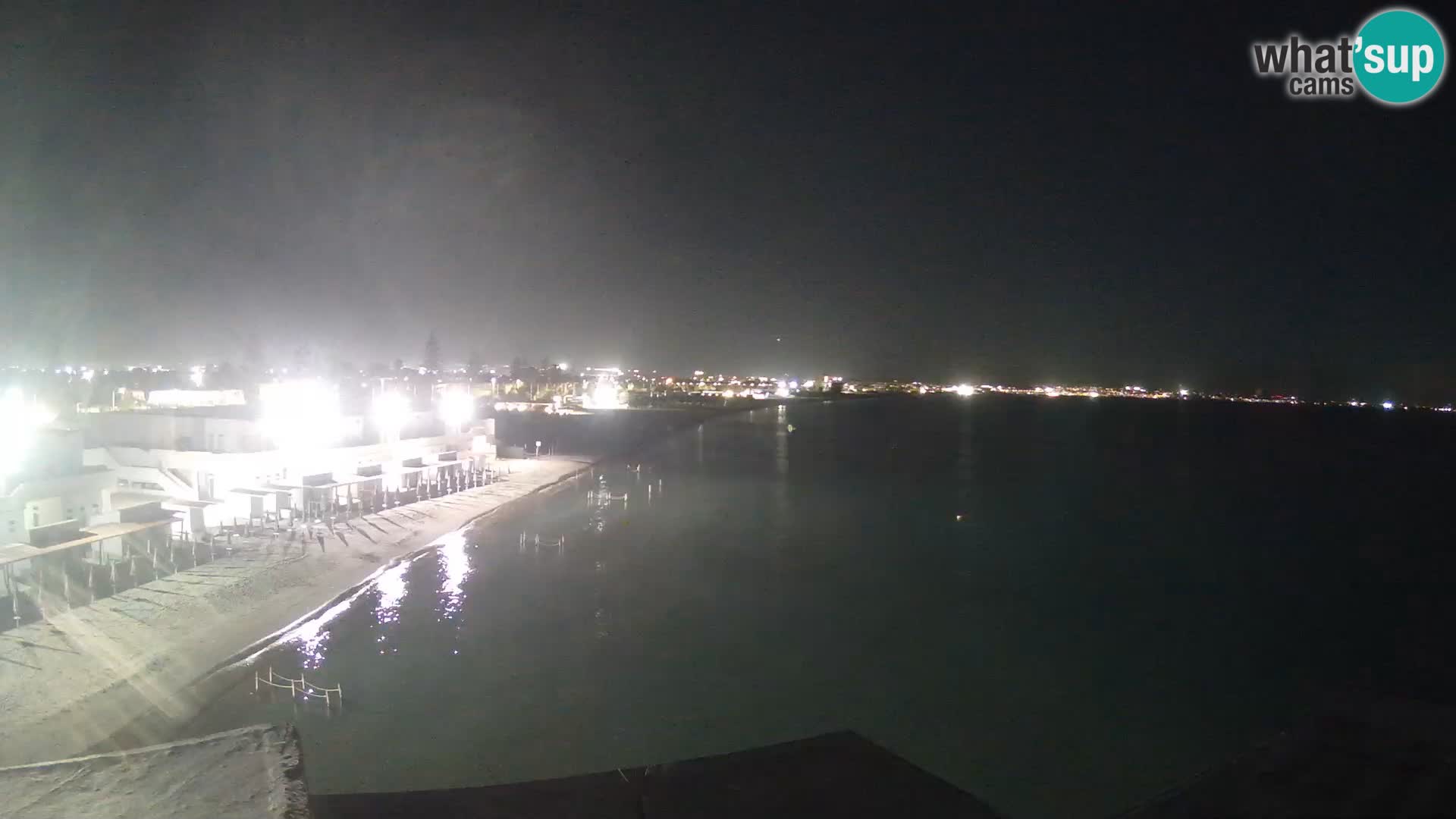 Spletna kamera v živo Cagliarski zaliv – plaža Poetto – Sardinija