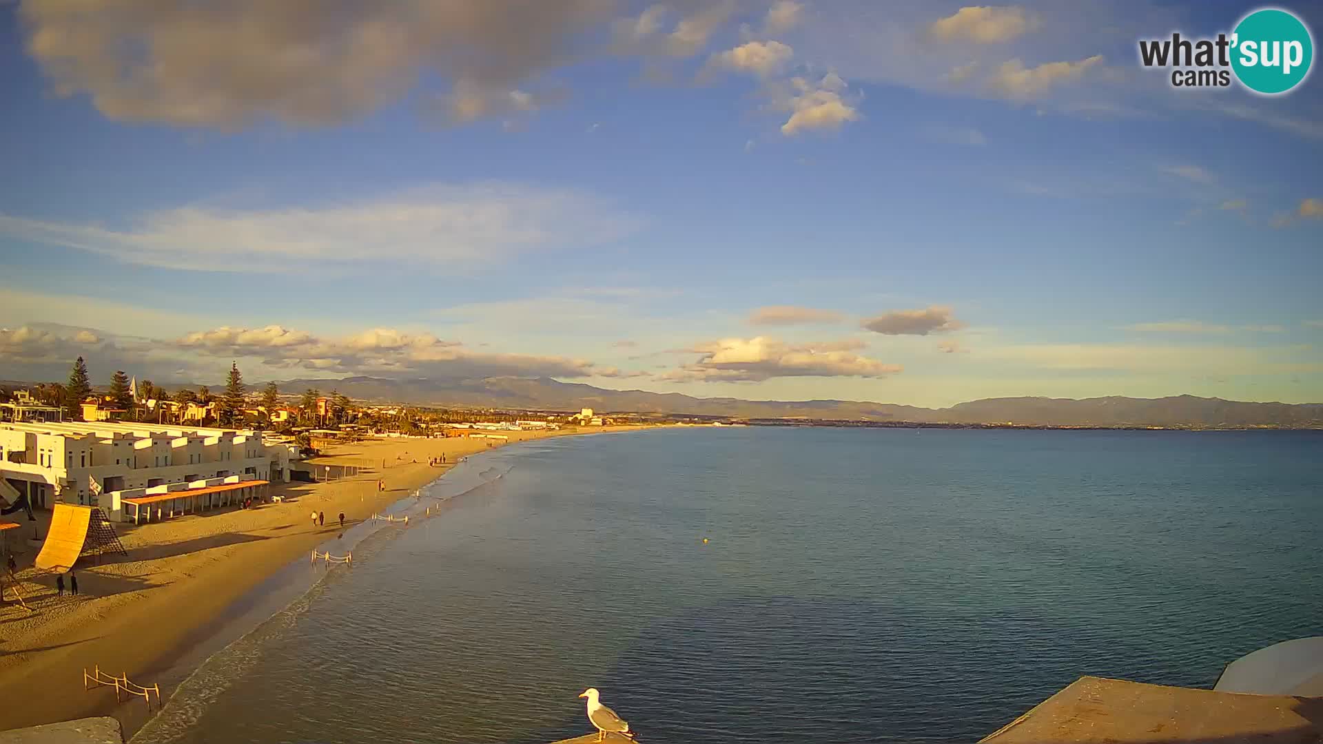 Live Webcam Golfo di Cagliari – Spiaggia del Poetto – Sardegna