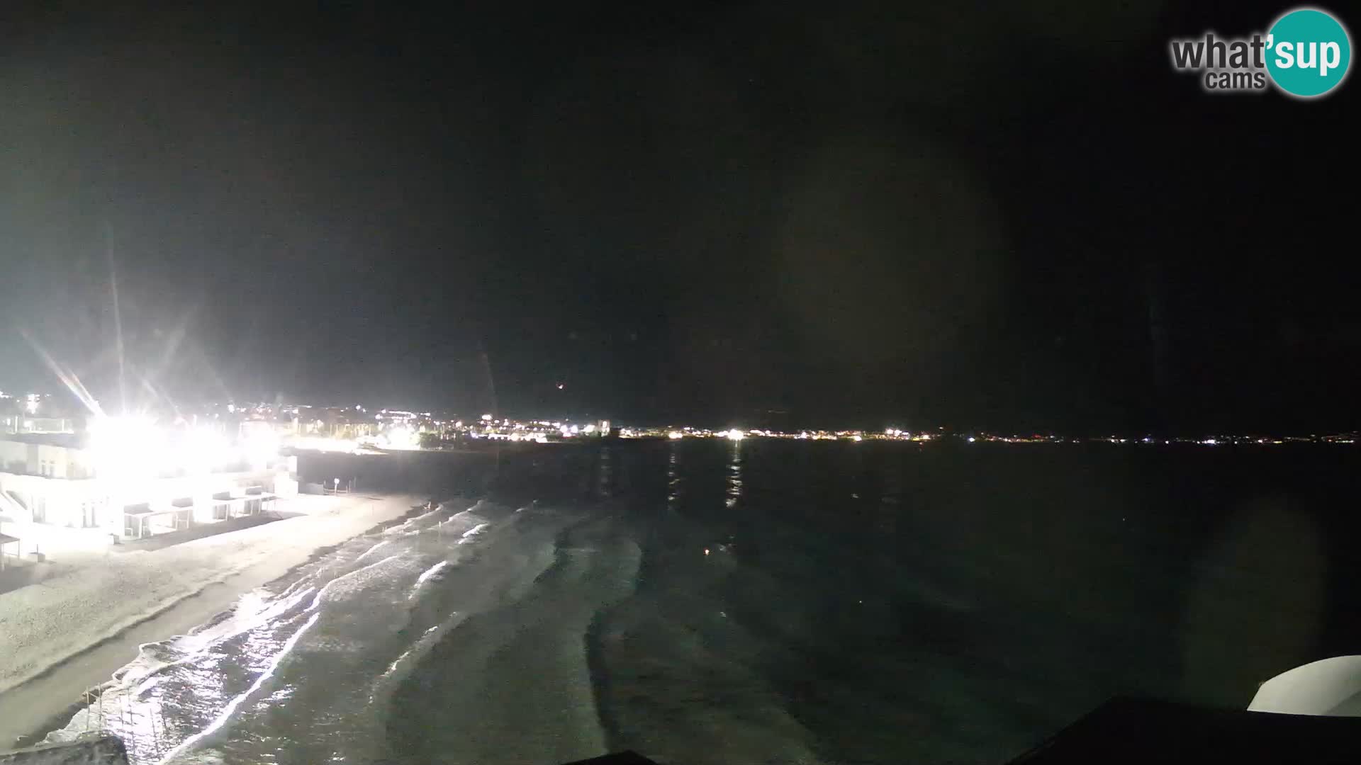Camera en vivo Golfo de Cagliari – Playa del Poetto – Cerdeña