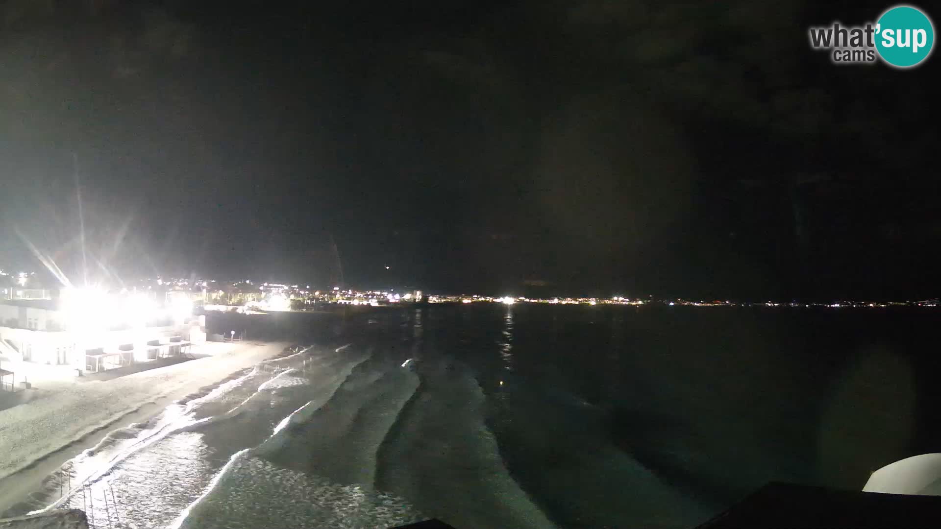 Camera en vivo Golfo de Cagliari – Playa del Poetto – Cerdeña