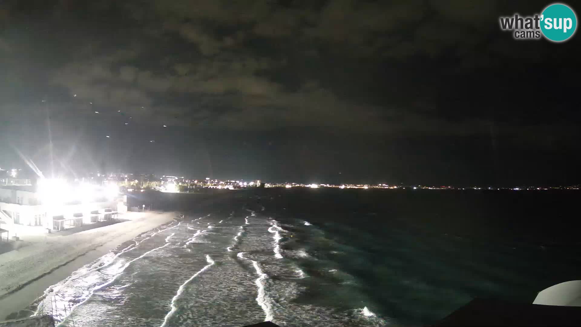 Camera en vivo Golfo de Cagliari – Playa del Poetto – Cerdeña