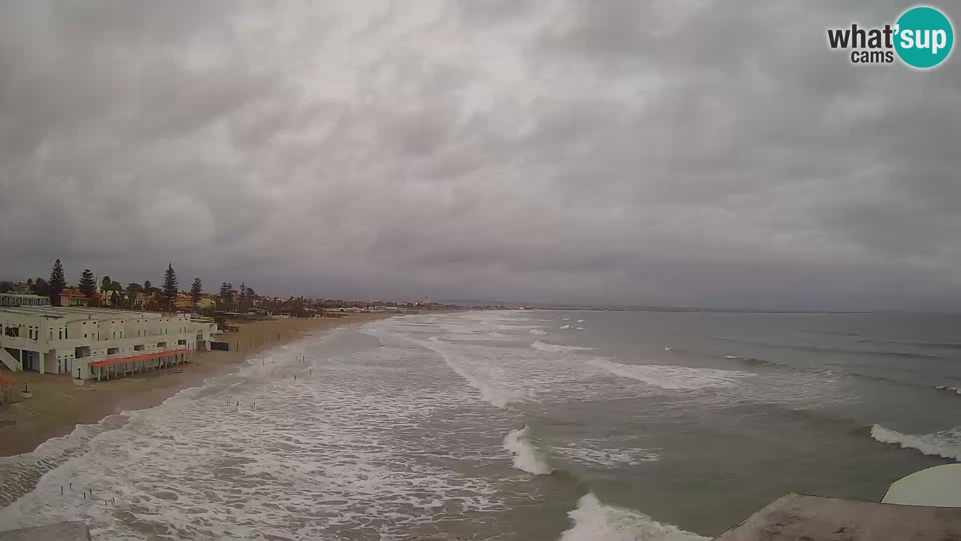 Webcam en direct Golfe de Cagliari – Plage du Poetto – Sardaigne