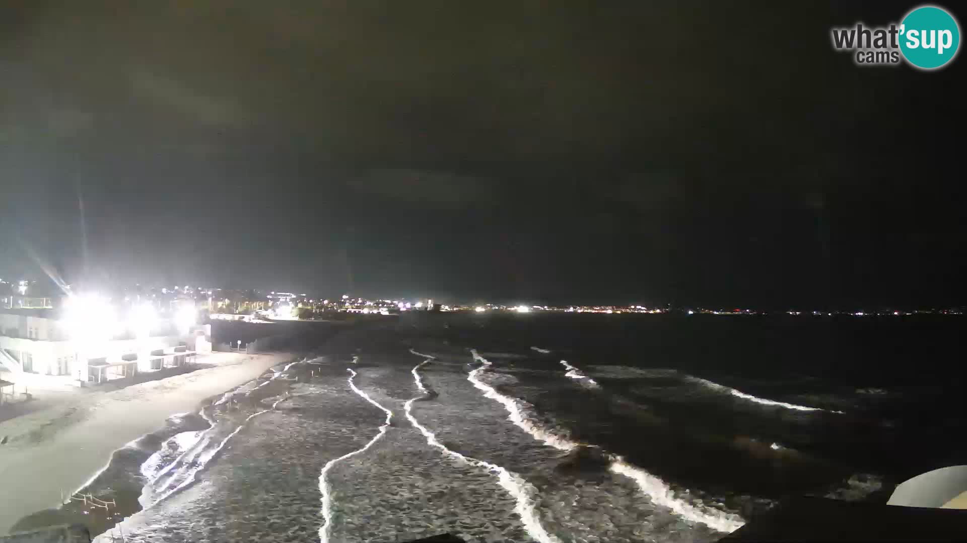 Webcam en direct Golfe de Cagliari – Plage du Poetto – Sardaigne