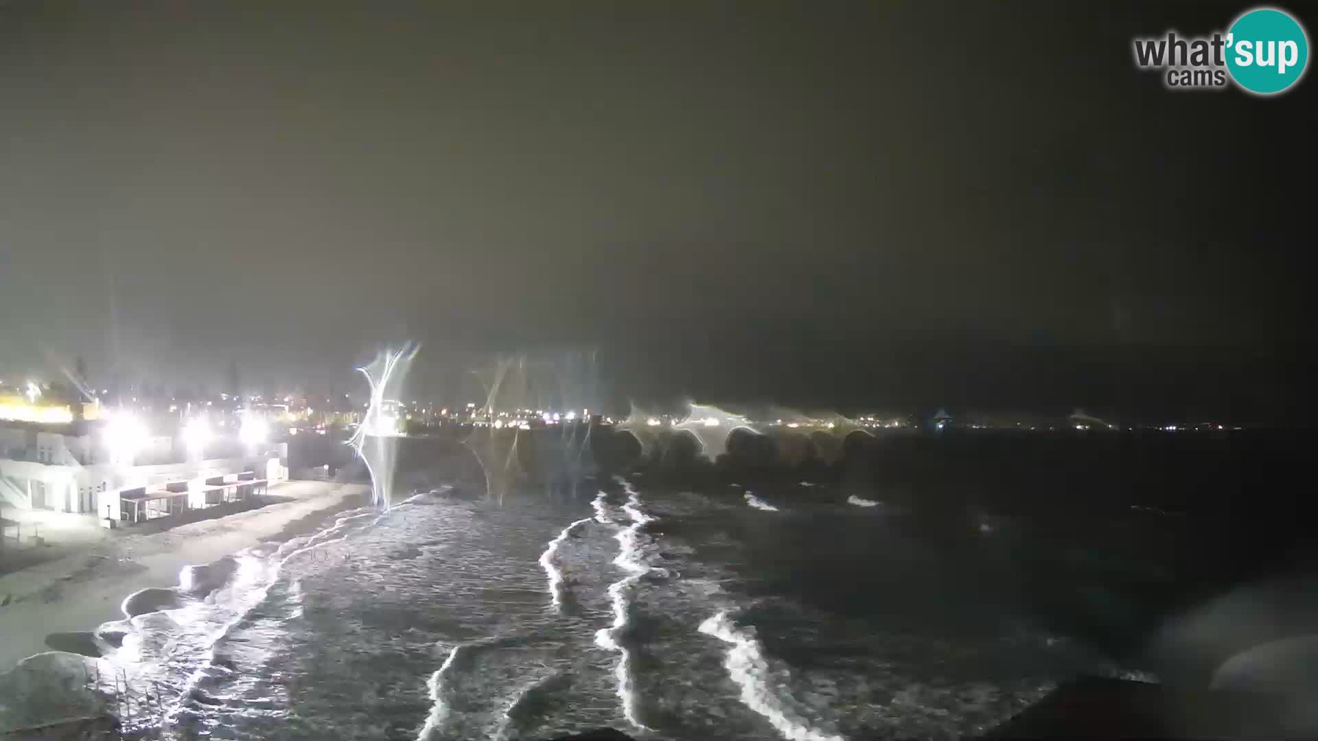 Spletna kamera v živo Cagliarski zaliv – plaža Poetto – Sardinija
