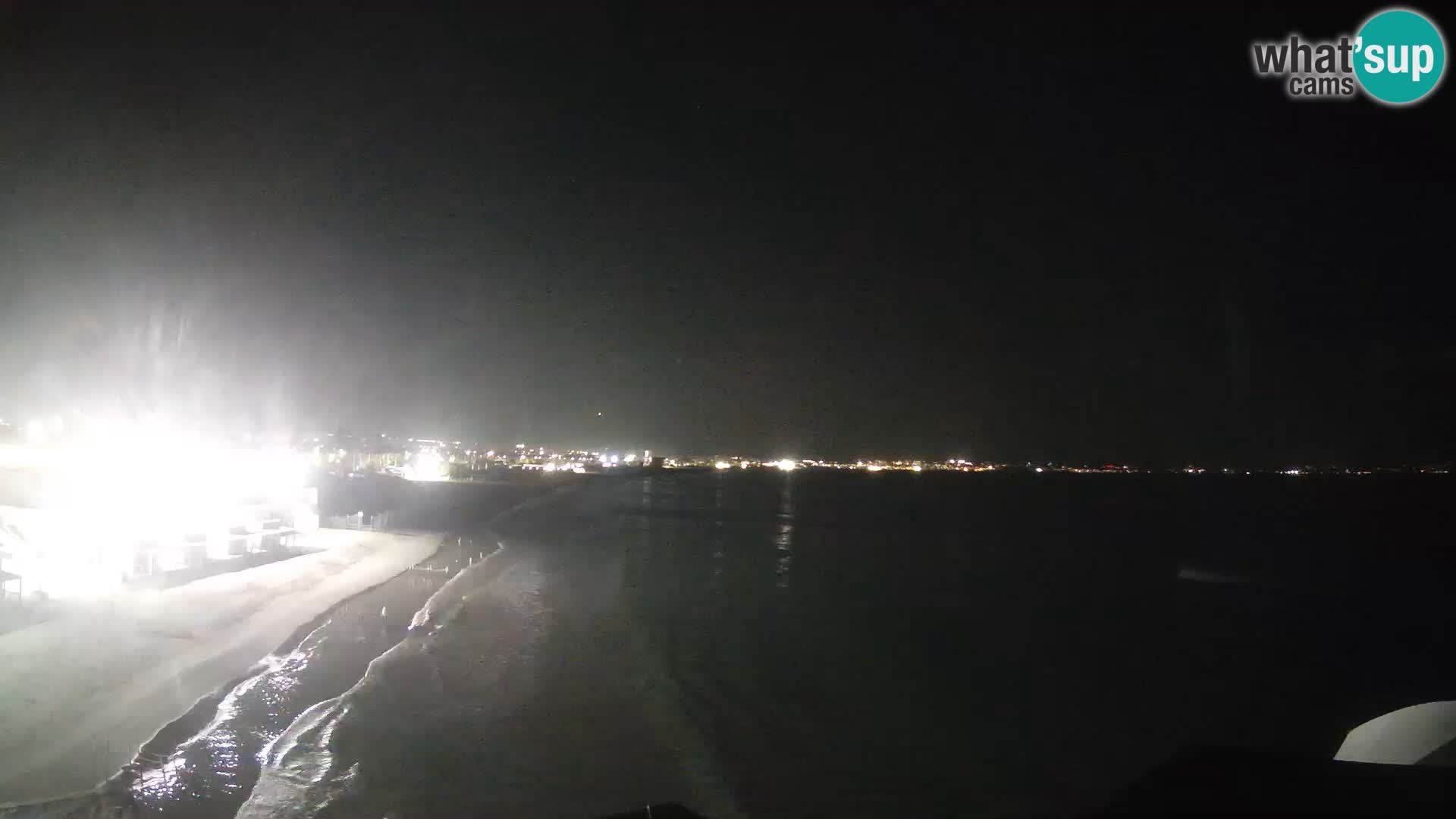 Spletna kamera v živo Cagliarski zaliv – plaža Poetto – Sardinija