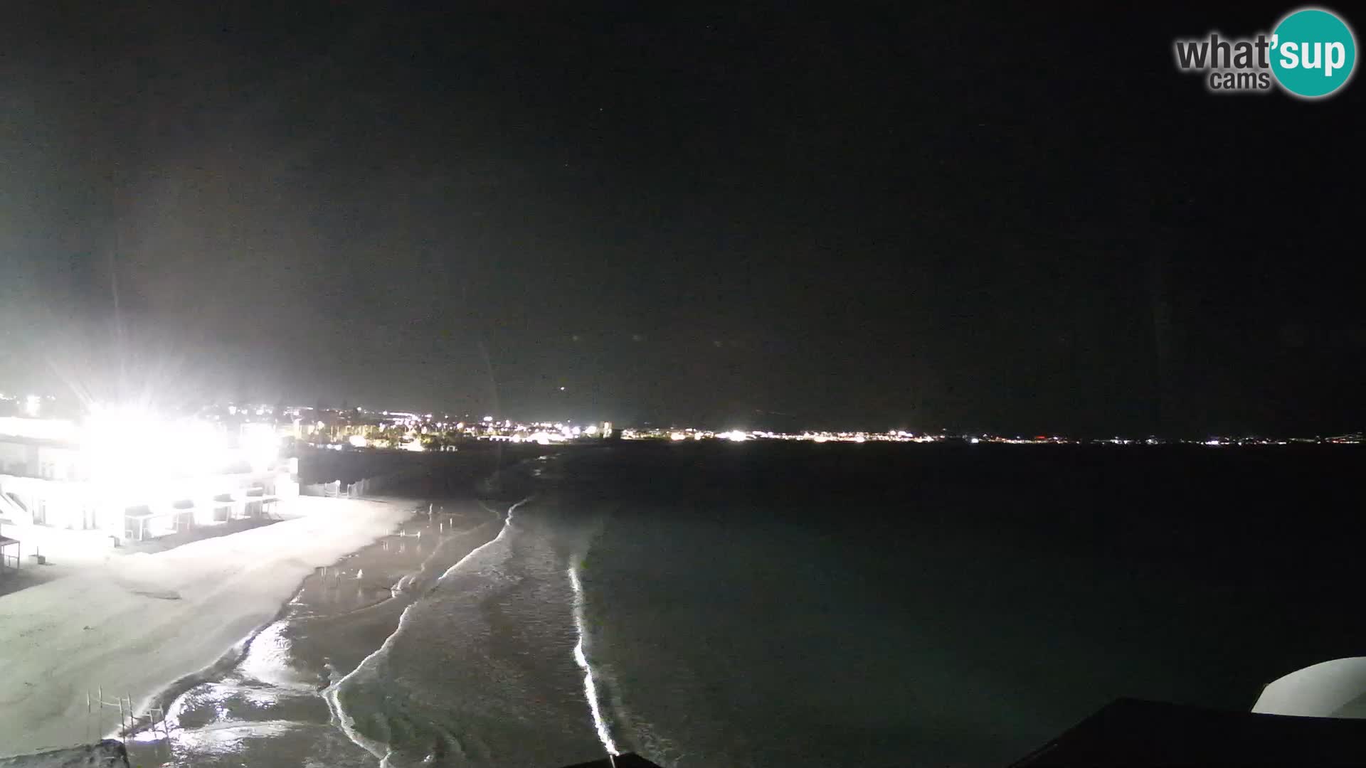 Spletna kamera v živo Cagliarski zaliv – plaža Poetto – Sardinija