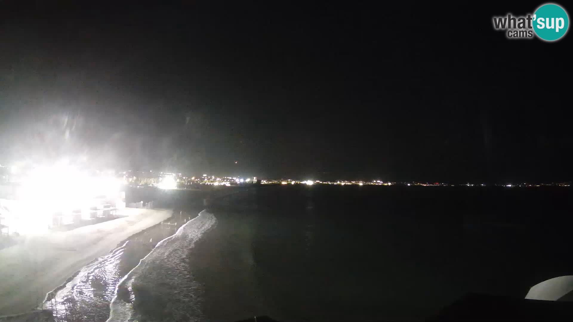Camera en vivo Golfo de Cagliari – Playa del Poetto – Cerdeña