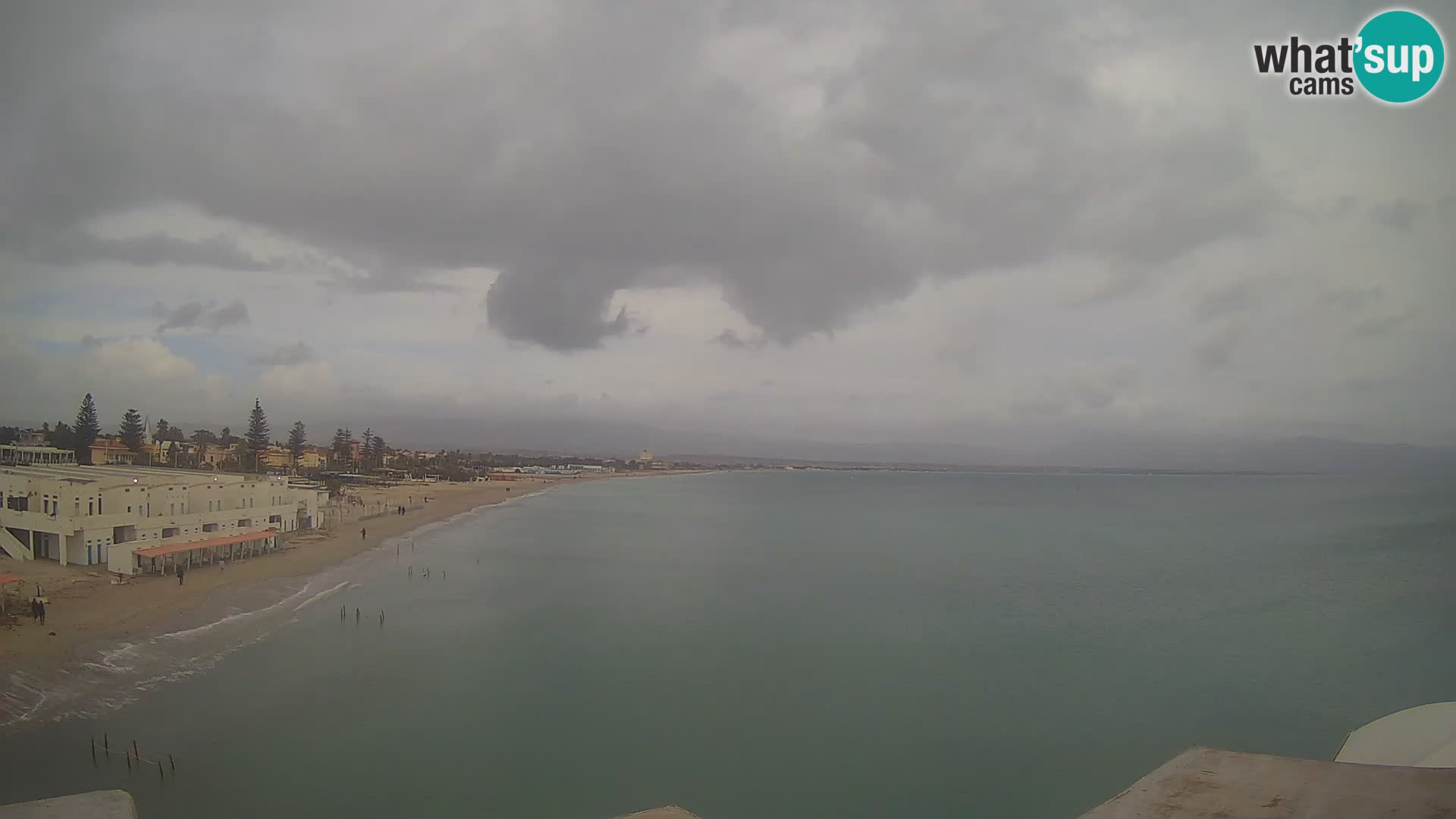 Web kamera uživo Cagliarski zaljev – plaža Poetto – Sardinija