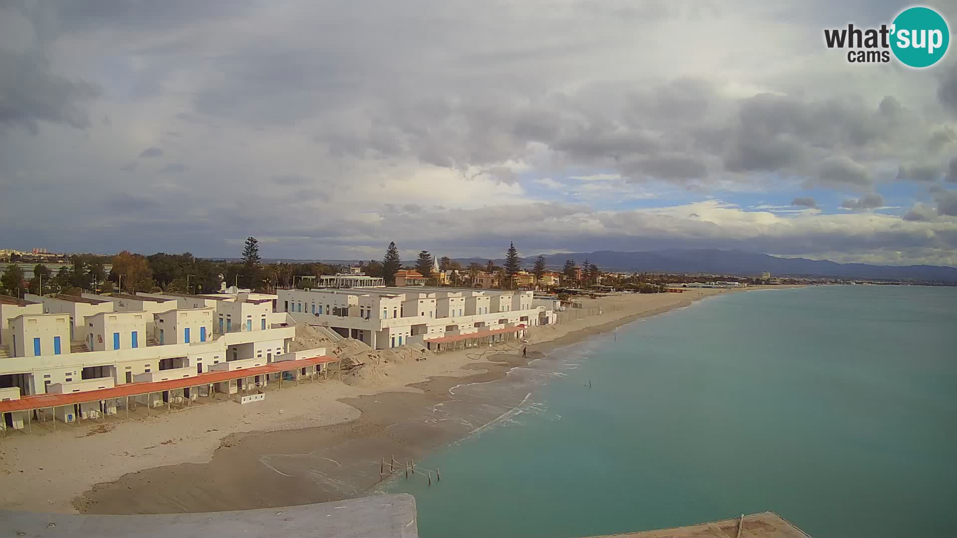 Webcam en direct Golfe de Cagliari – Plage du Poetto – Sardaigne