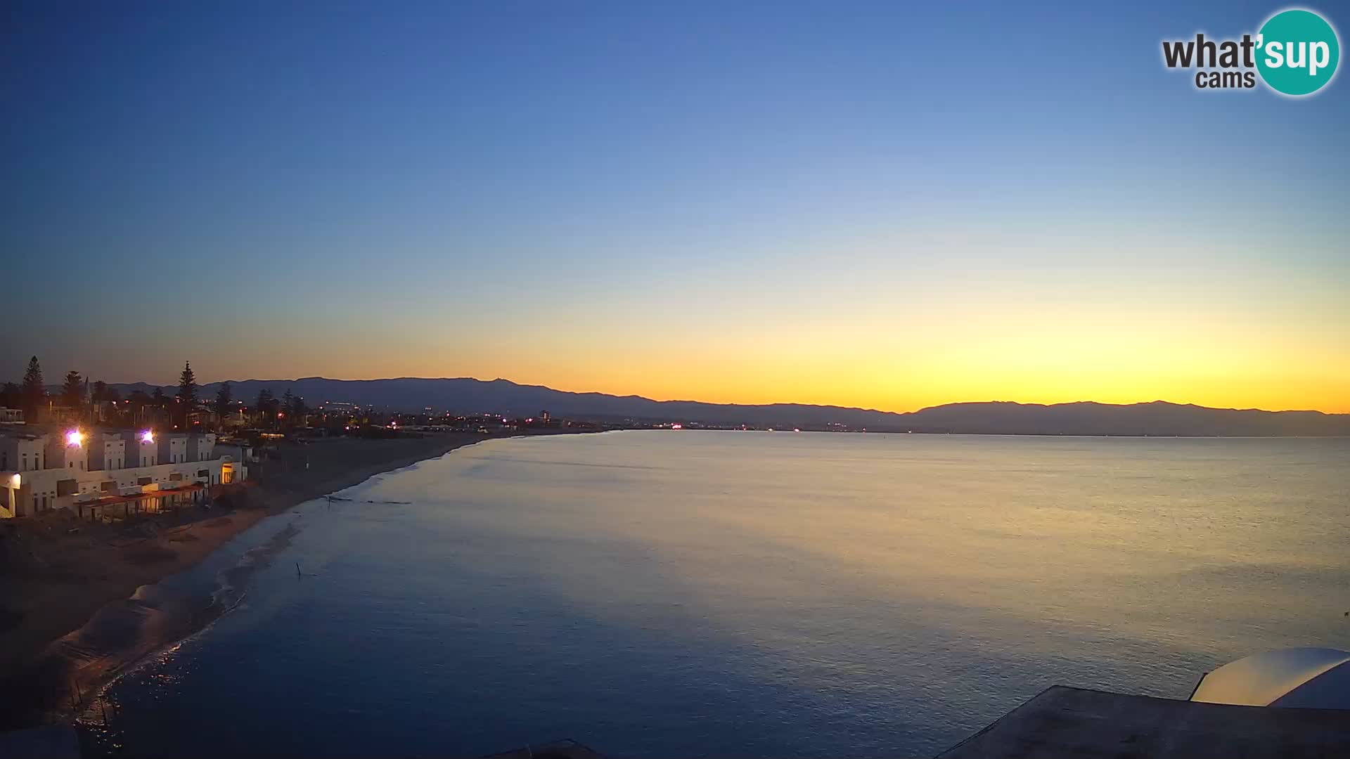 Webcam en direct Golfe de Cagliari – Plage du Poetto – Sardaigne