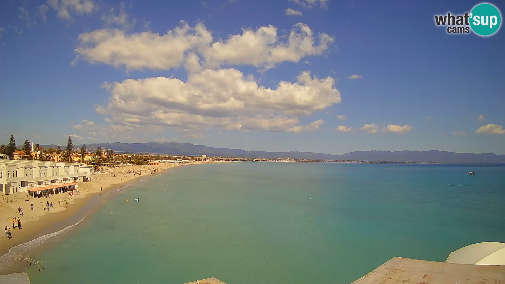Live Webcam Golfo di Cagliari – Spiaggia del Poetto – Sardegna