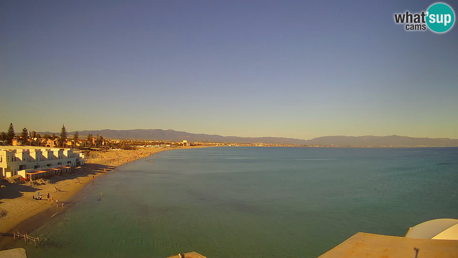 Web kamera uživo Cagliarski zaljev – plaža Poetto – Sardinija