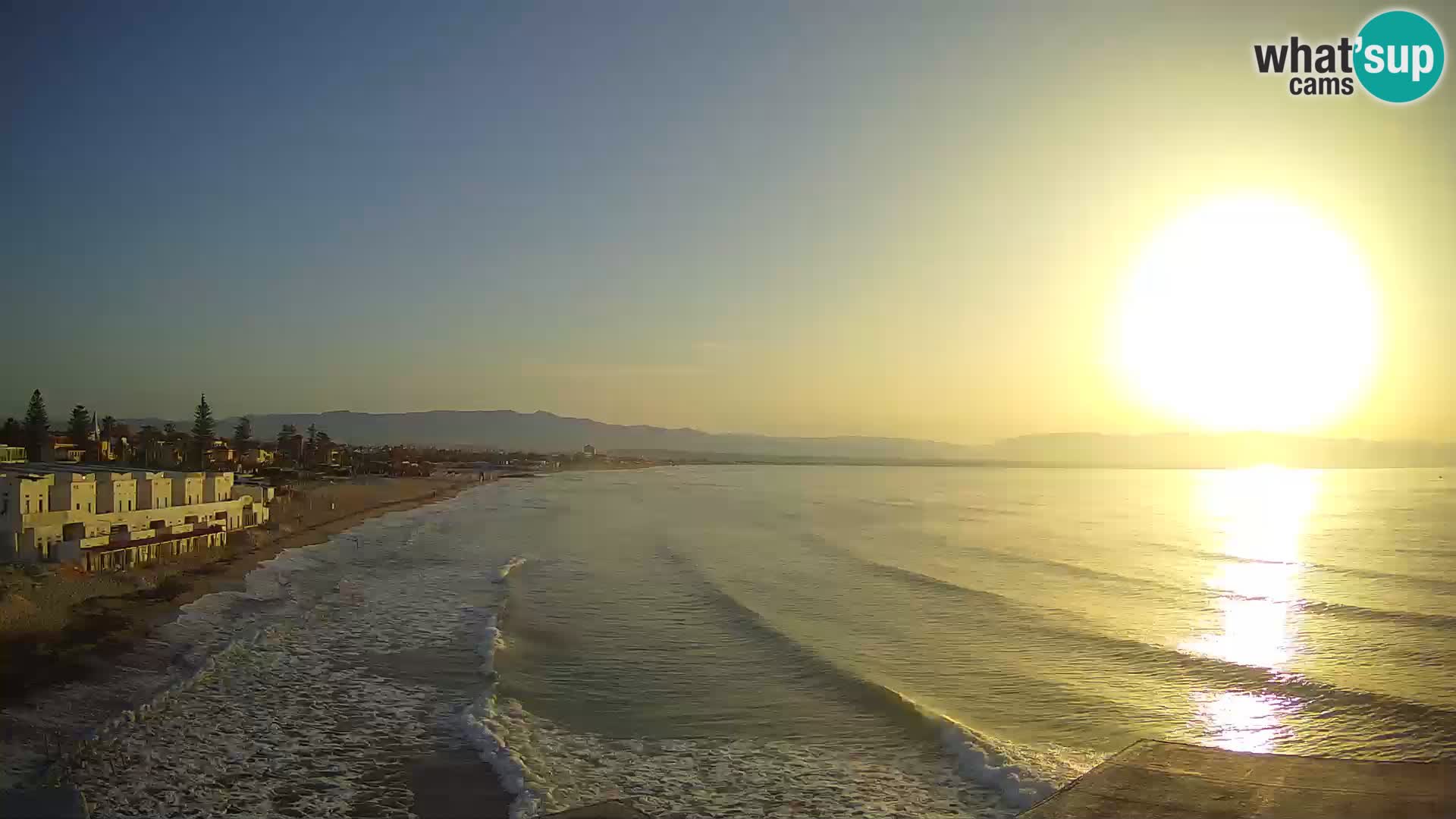 Live Webcam Golf von Cagliari – Strand Poetto – Sardinien