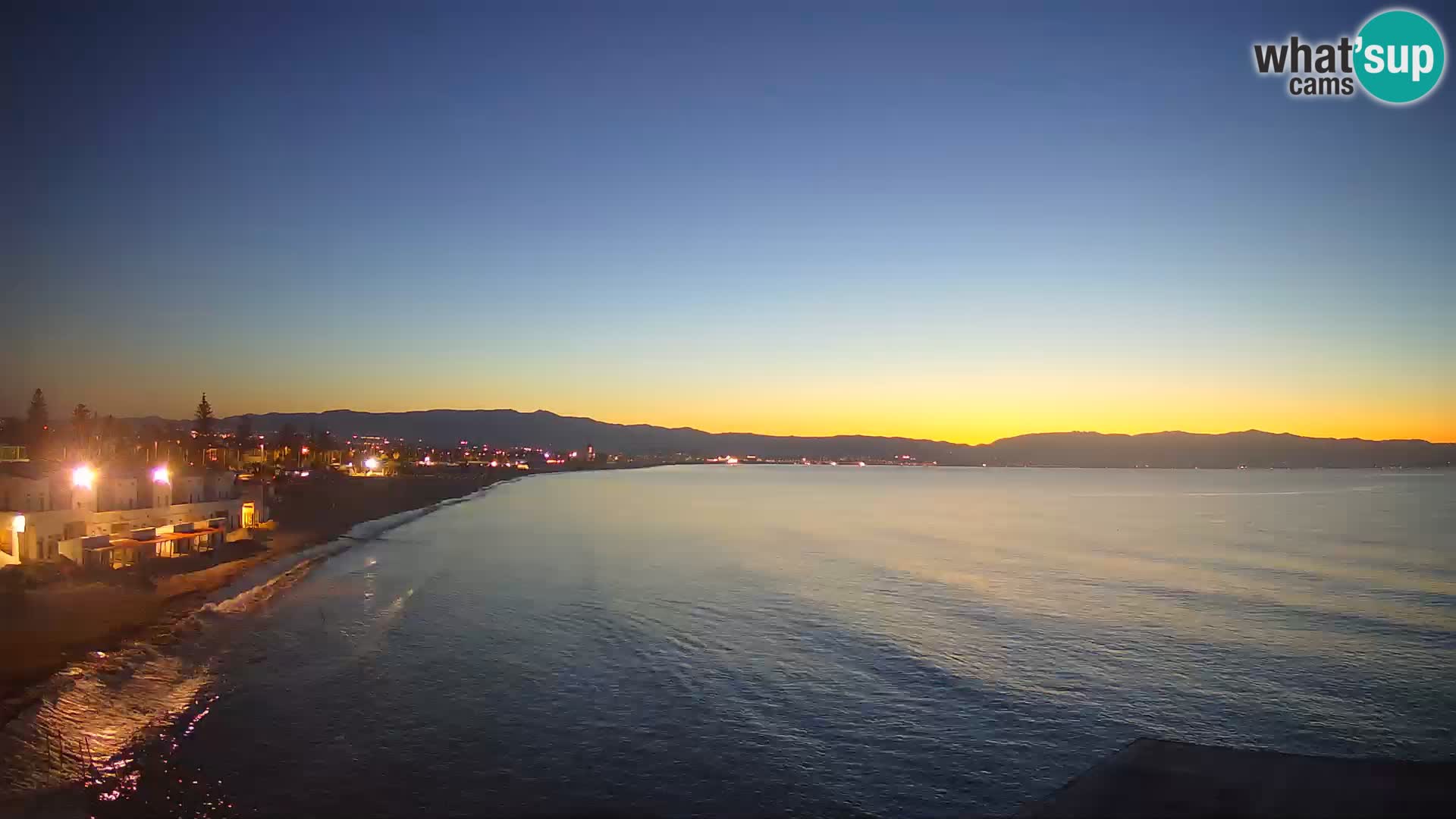 Webcam en direct Golfe de Cagliari – Plage du Poetto – Sardaigne