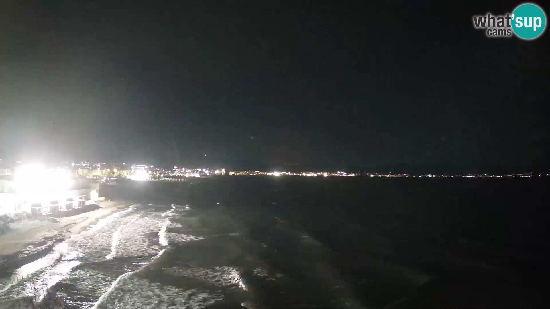 Camera en vivo Golfo de Cagliari – Playa del Poetto – Cerdeña