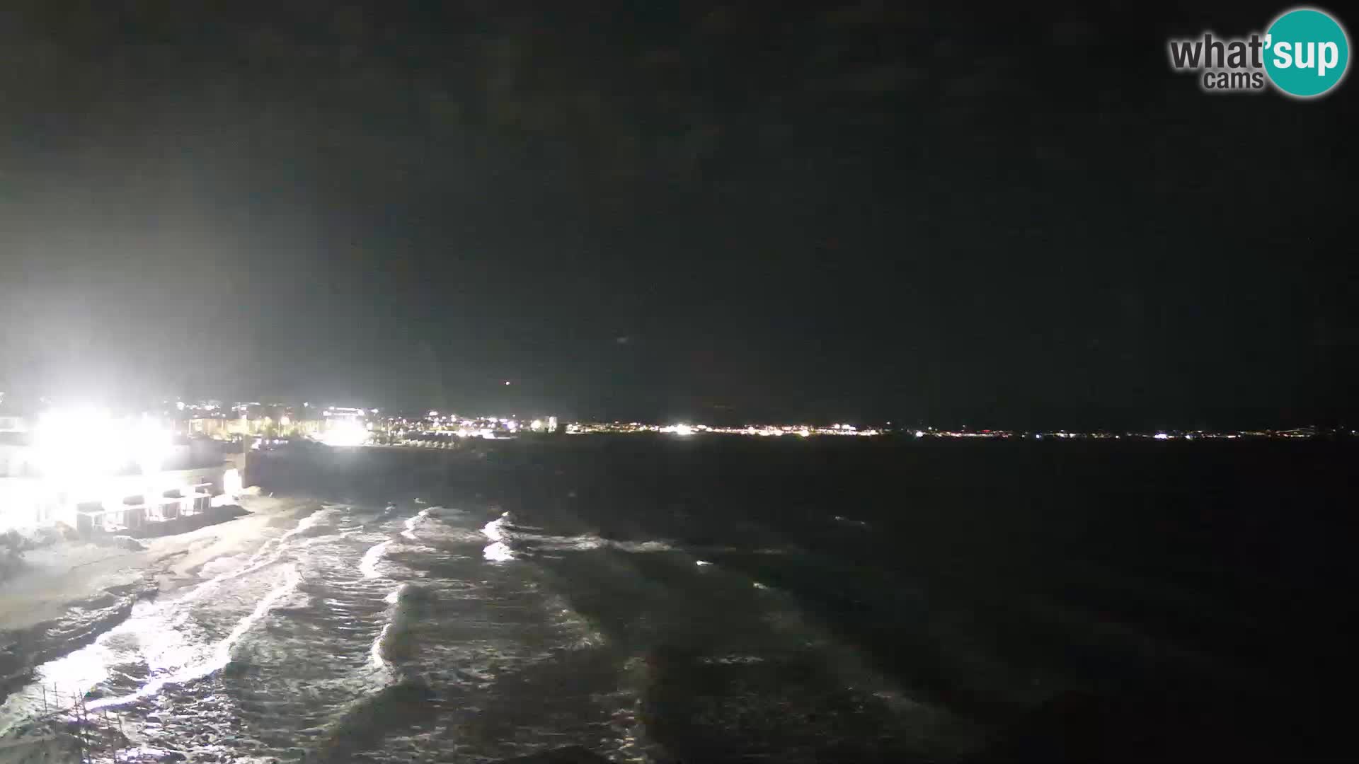 Camera en vivo Golfo de Cagliari – Playa del Poetto – Cerdeña