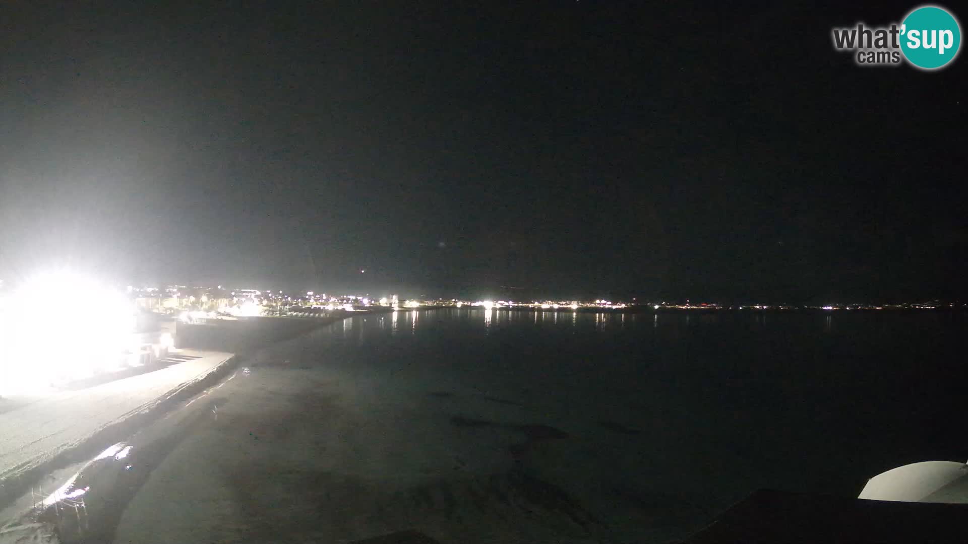 Spletna kamera v živo Cagliarski zaliv – plaža Poetto – Sardinija