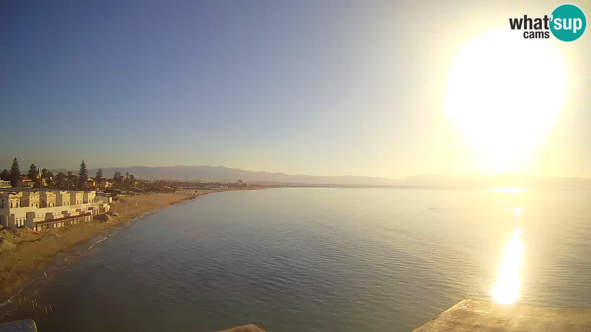 Live Webcam Golfo di Cagliari – Spiaggia del Poetto – Sardegna