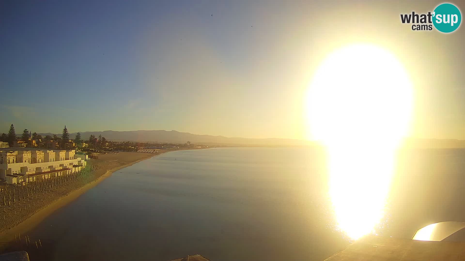 Live Webcam Golf von Cagliari – Strand Poetto – Sardinien