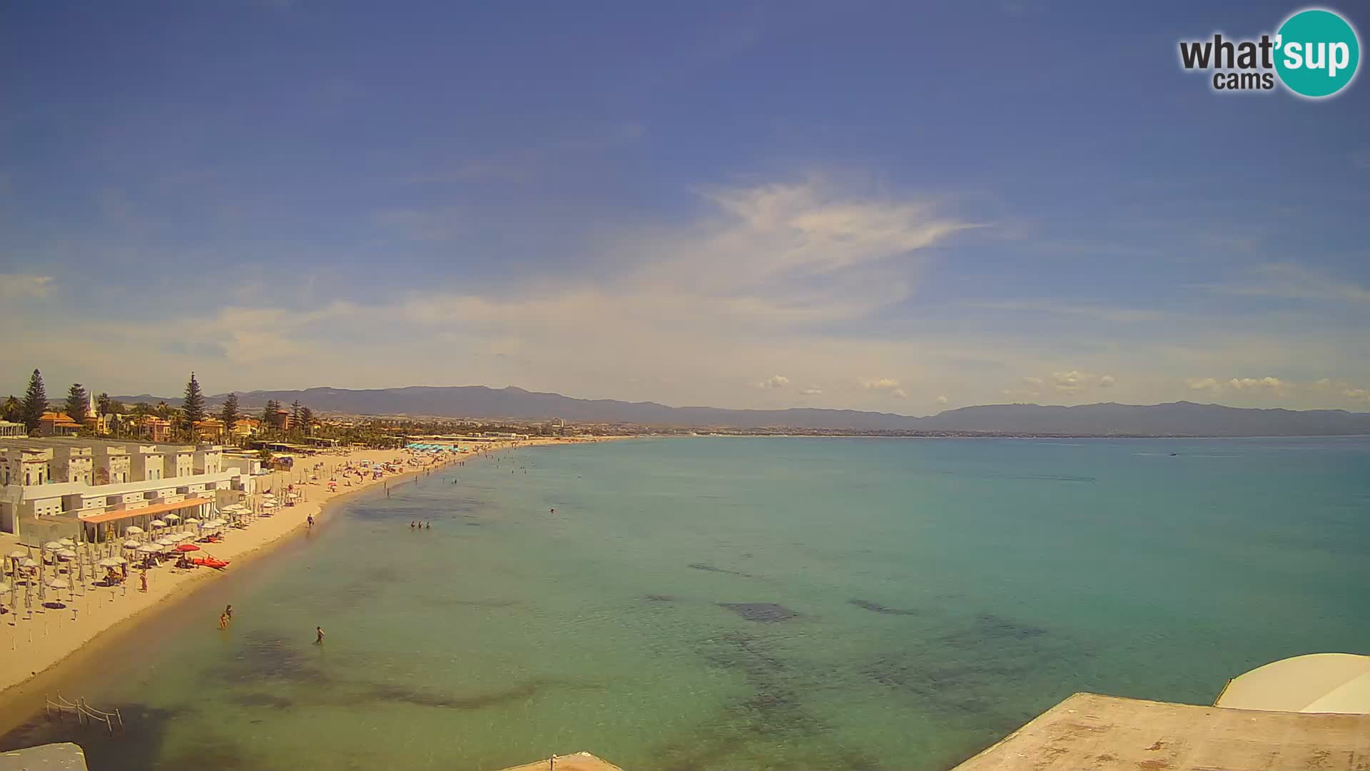 Live Webcam Golfo di Cagliari – Spiaggia del Poetto – Sardegna