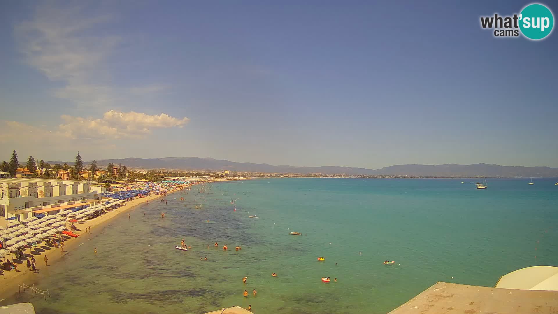 Live Webcam Golf von Cagliari – Strand Poetto – Sardinien