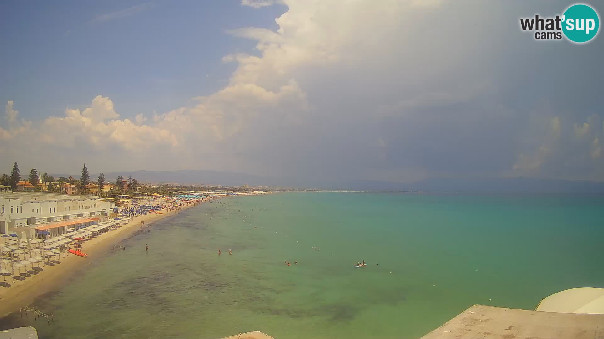 Camera en vivo Golfo de Cagliari – Playa del Poetto – Cerdeña