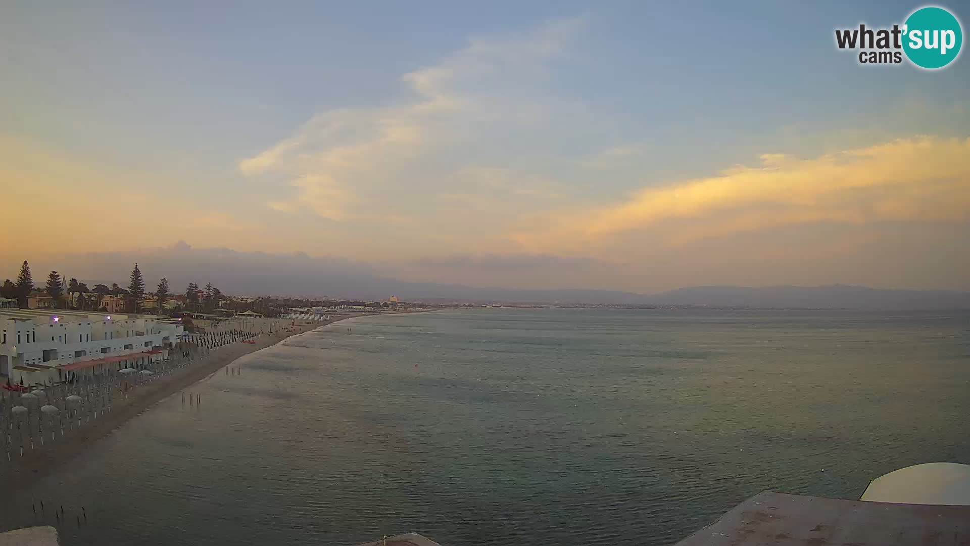 Webcam en direct Golfe de Cagliari – Plage du Poetto – Sardaigne