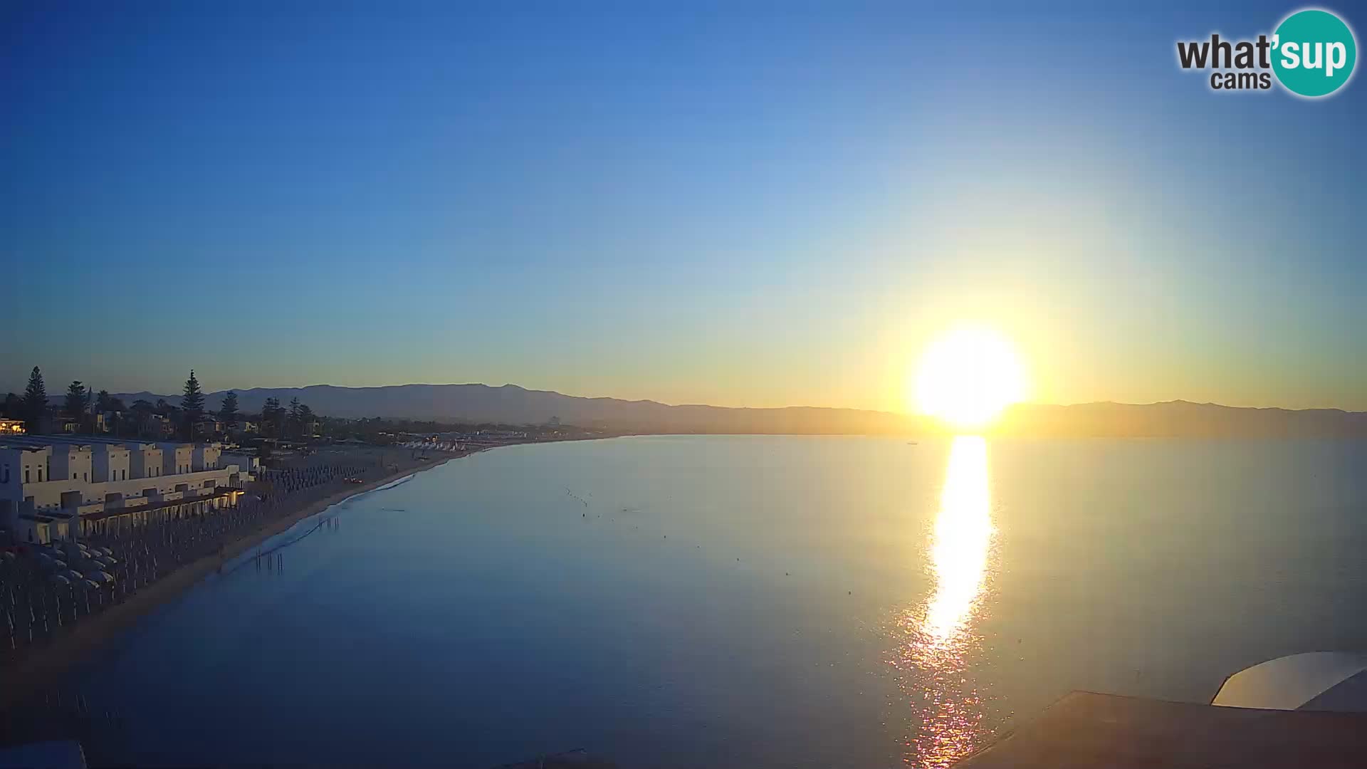 Web kamera uživo Cagliarski zaljev – plaža Poetto – Sardinija