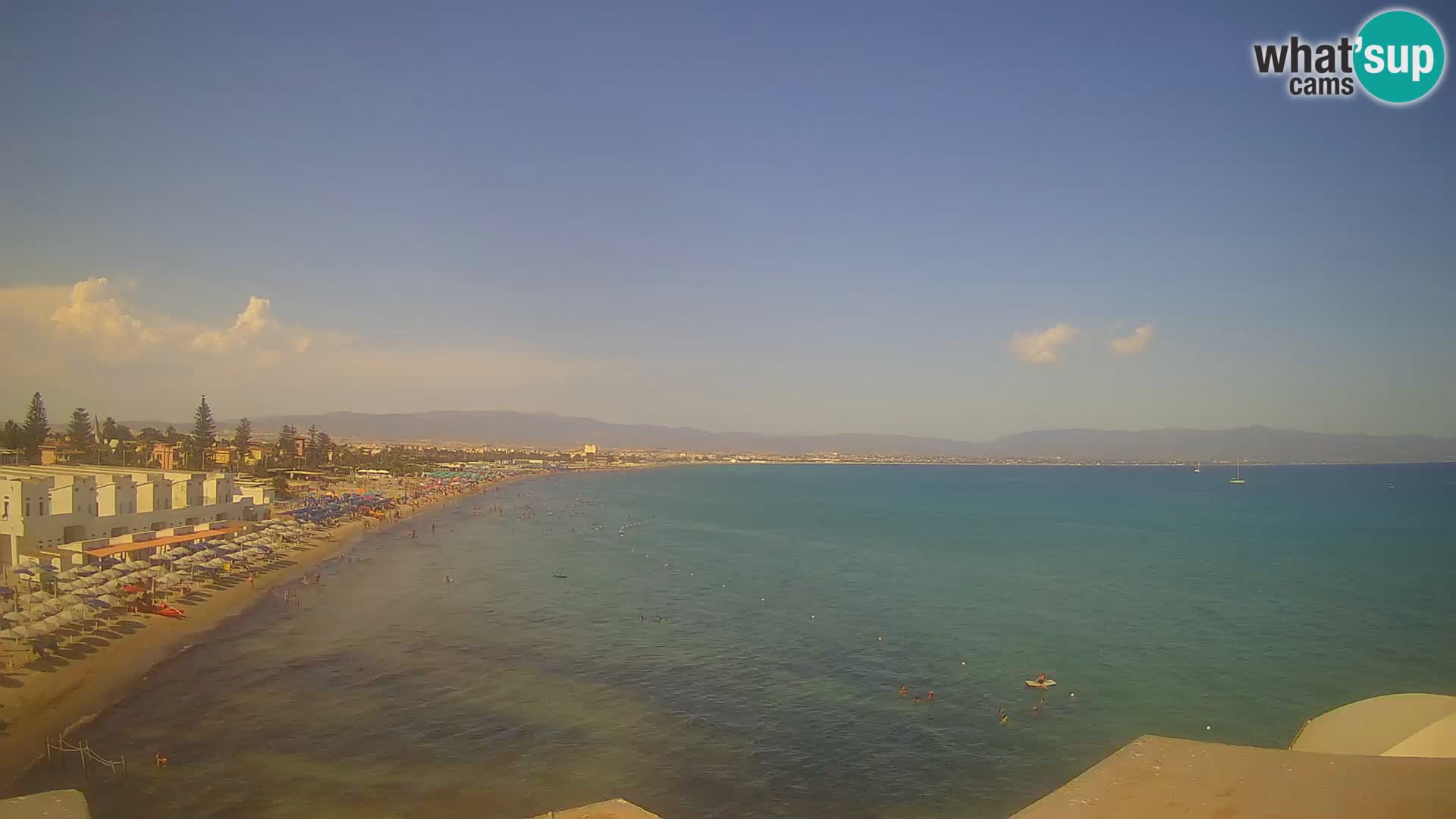 Live Webcam Golf von Cagliari – Strand Poetto – Sardinien