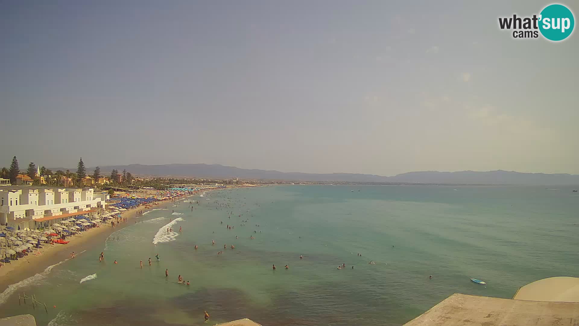Live Webcam Golfo di Cagliari – Spiaggia del Poetto – Sardegna