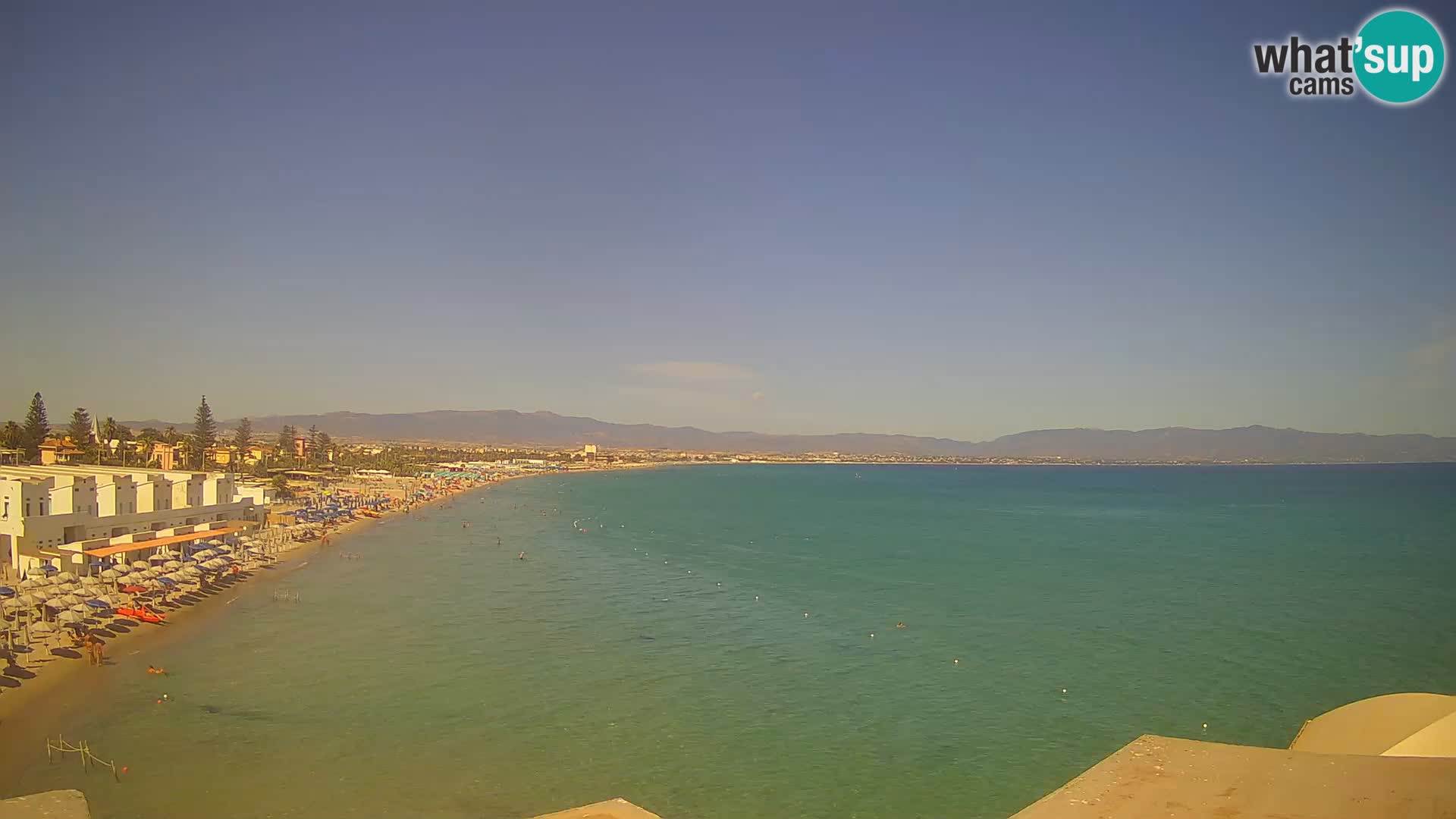 Live Webcam Gulf of Cagliari – Poetto beach – Sardinia