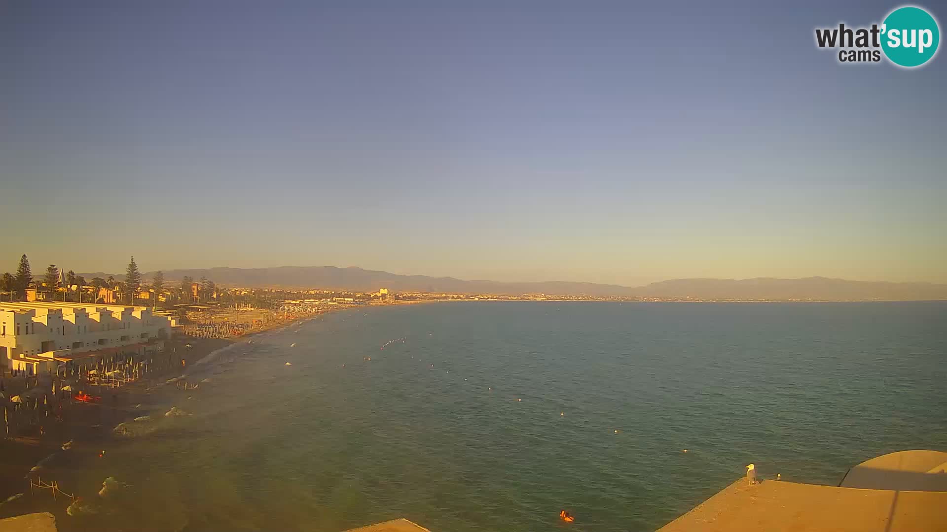 Live Webcam Golfo di Cagliari – Spiaggia del Poetto – Sardegna