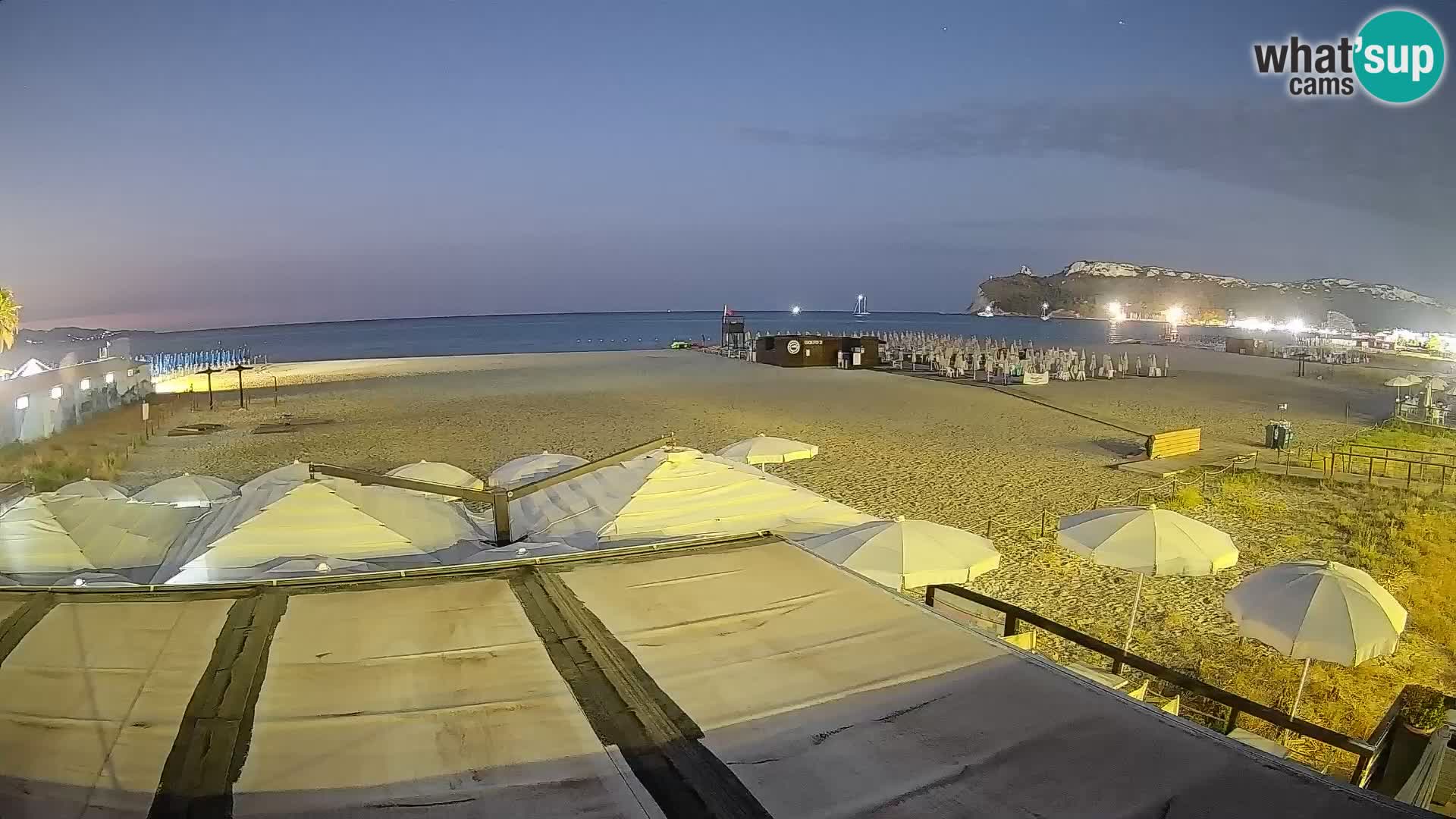 Poetto beach webcam | Cagliari | Sardinija
