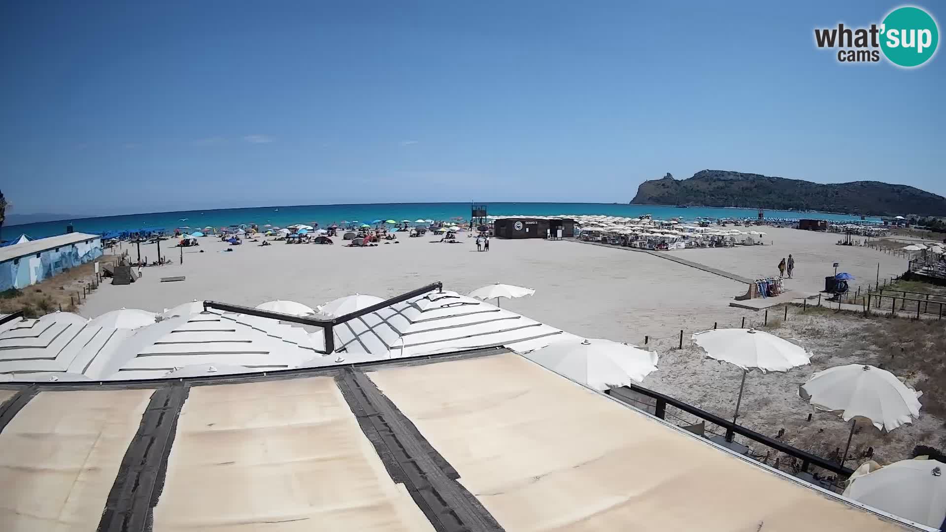 Poetto beach webcam | Cagliari | Sardinija