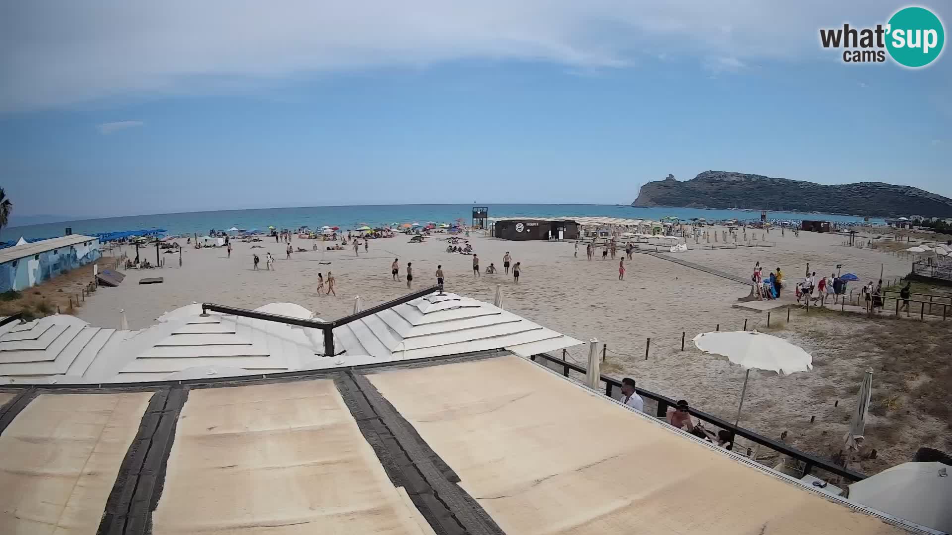 Poetto beach webcam | Cagliari | Sardinija