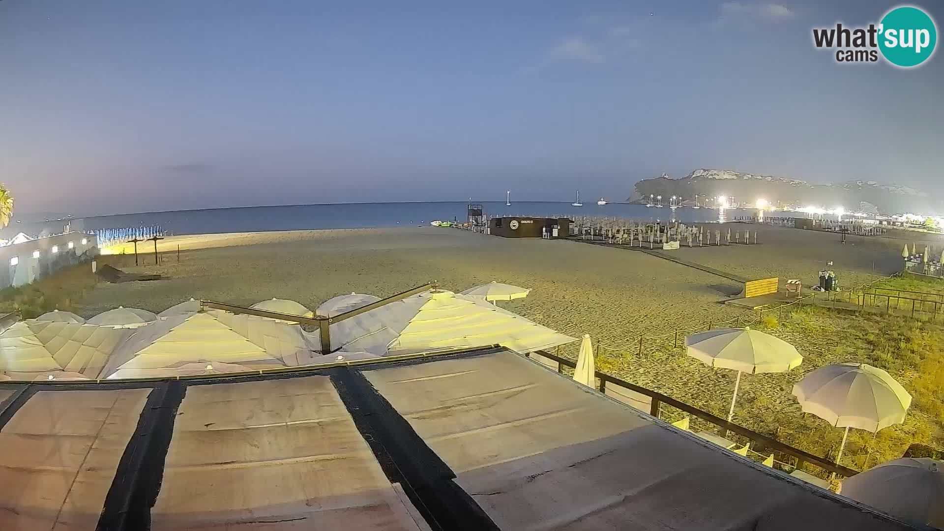 Poetto beach webcam | Cagliari | Sardinija