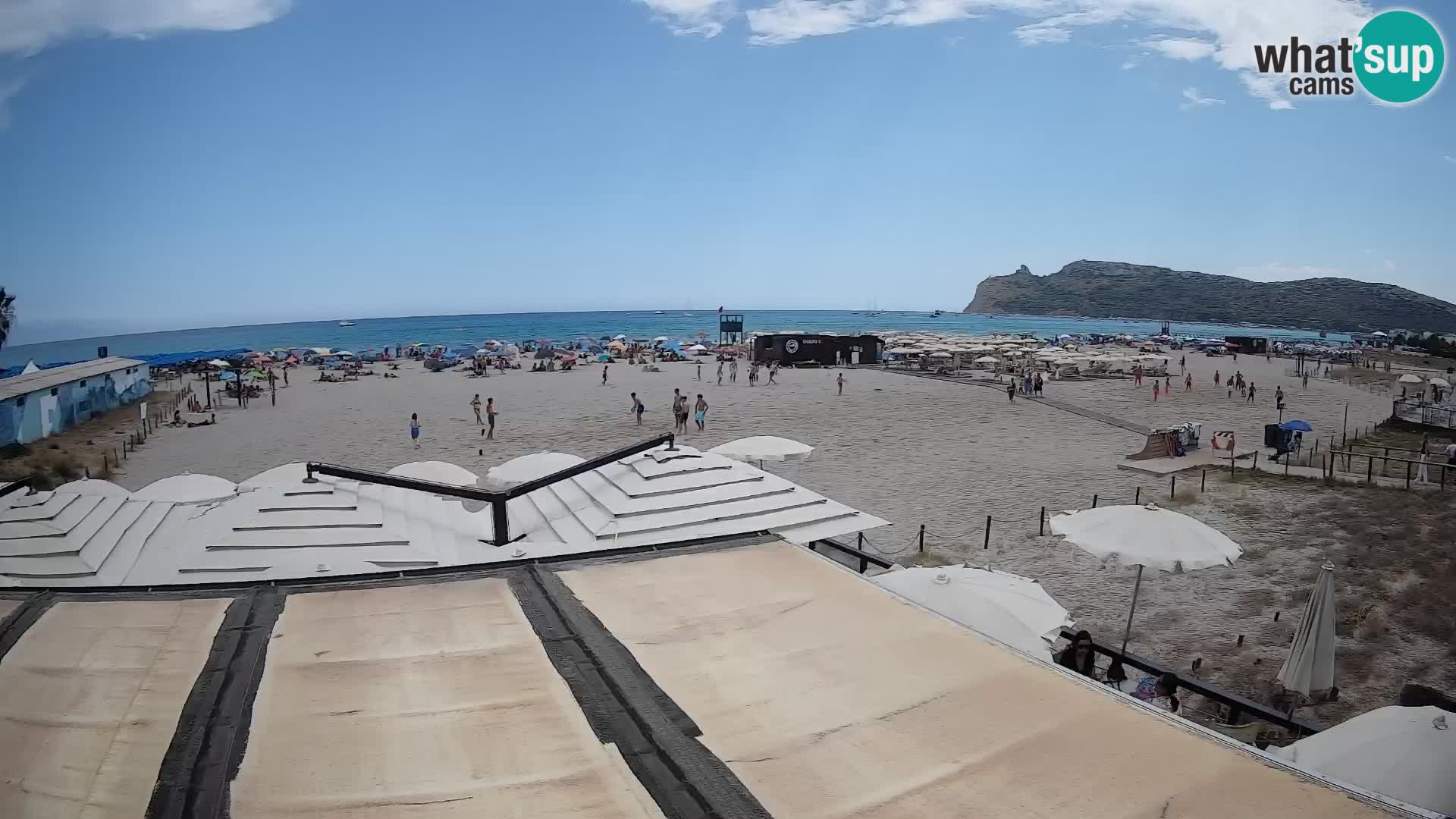 Poetto beach webcam | Cagliari | Sardinija