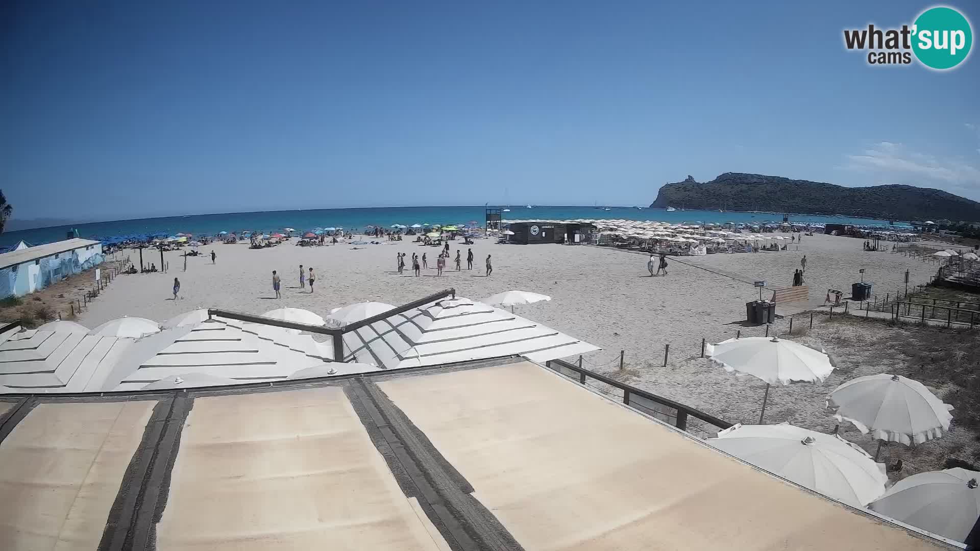 Poetto beach webcam | Cagliari | Sardinija