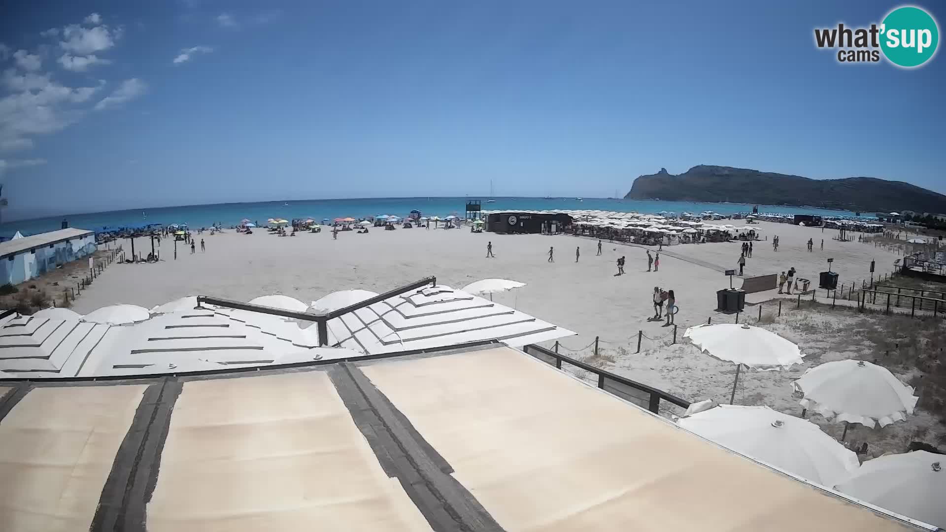 Poetto beach webcam | Cagliari | Sardinija