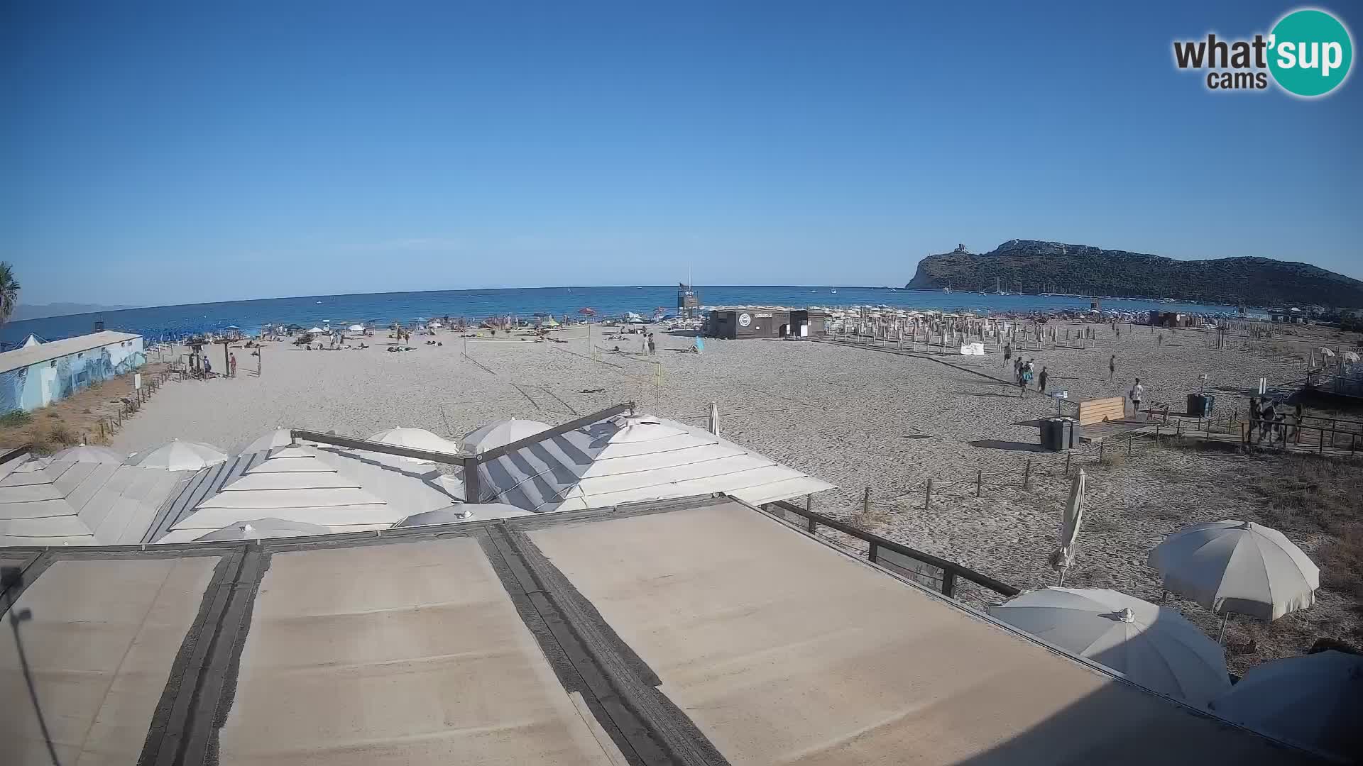 Poetto beach webcam | Cagliari | Sardinija