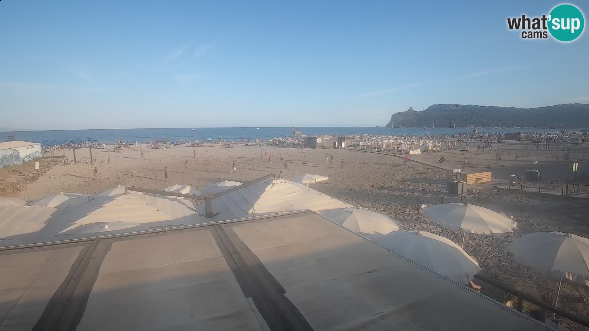 Poetto beach webcam | Cagliari | Sardinija