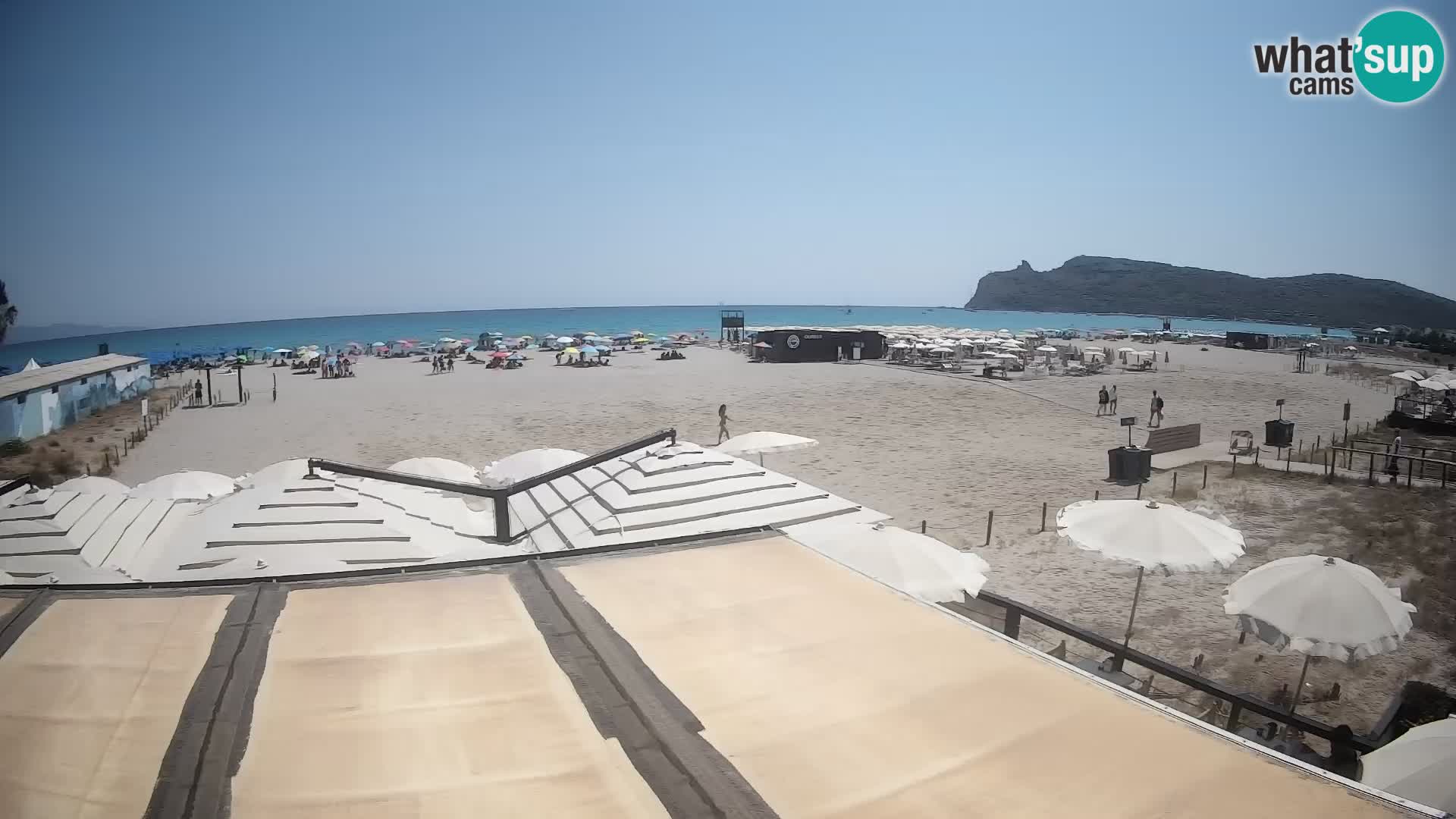 Poetto beach webcam | Cagliari | Sardinija