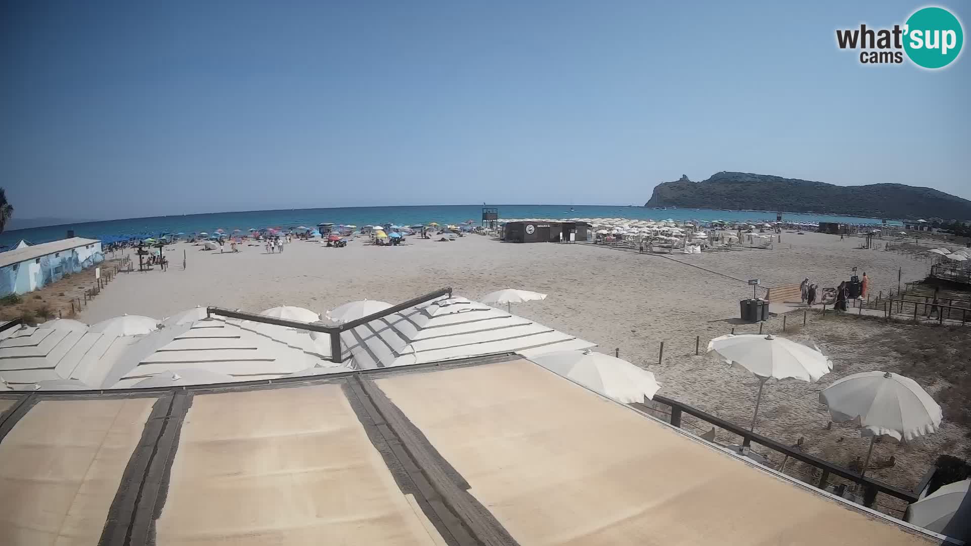 Poetto beach webcam | Cagliari | Sardinija