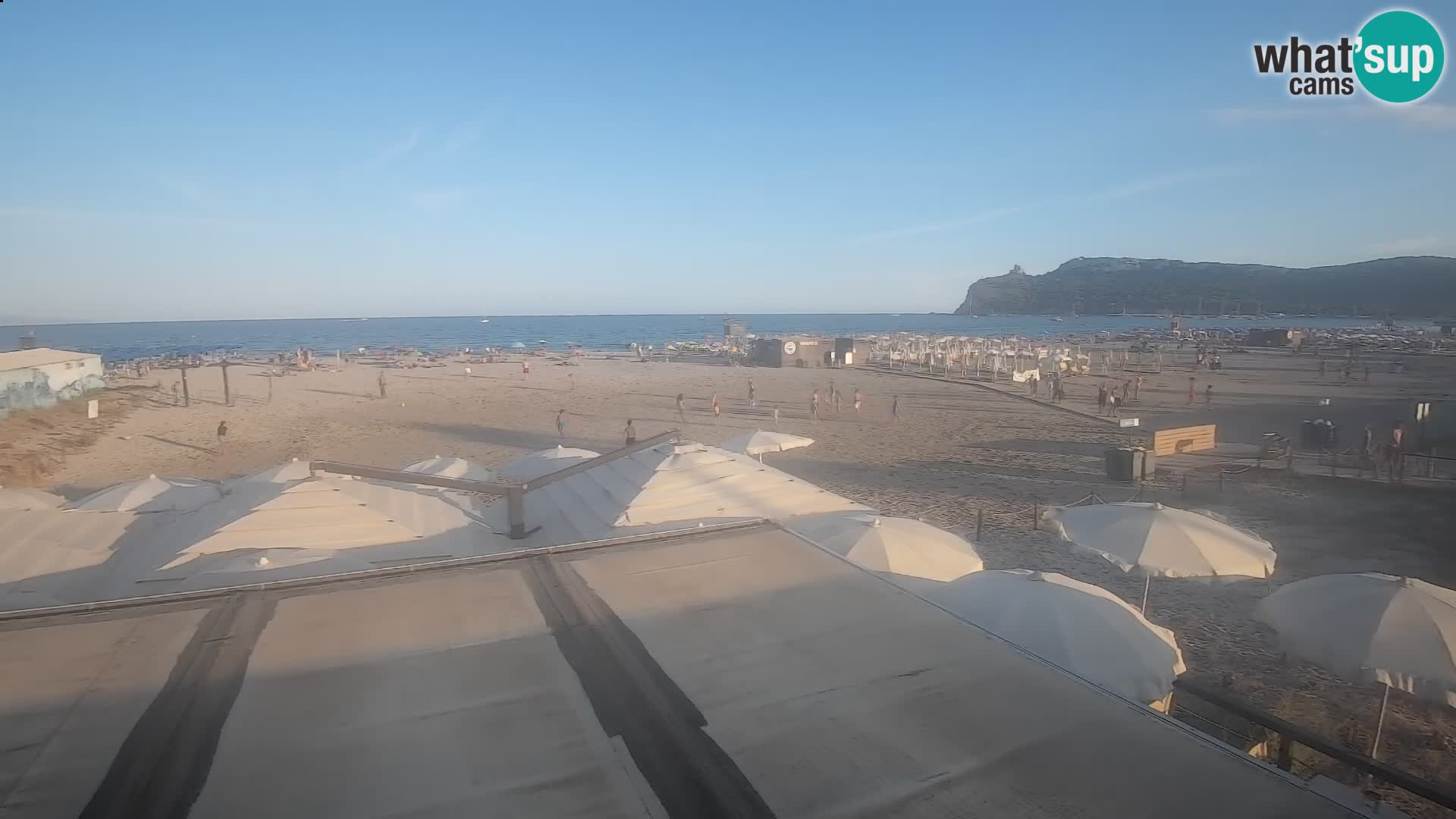 Poetto beach webcam | Cagliari | Sardinija
