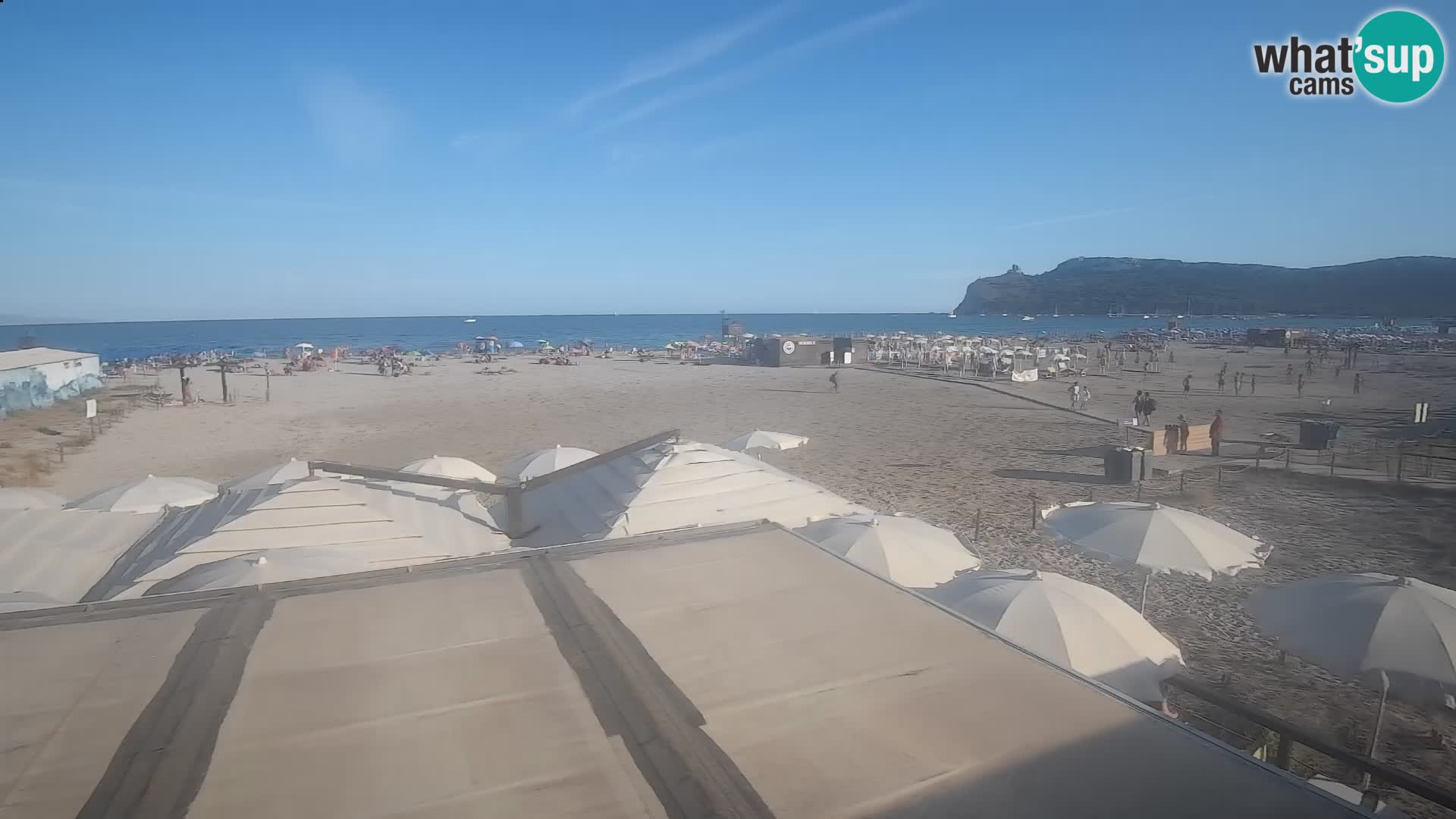 Poetto beach webcam | Cagliari | Sardinija