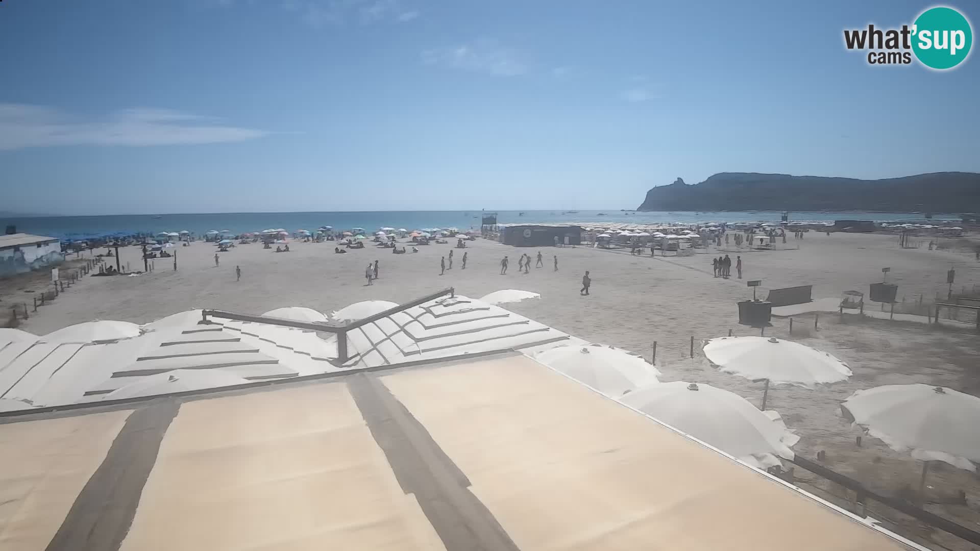 Poetto beach webcam | Cagliari | Sardinija