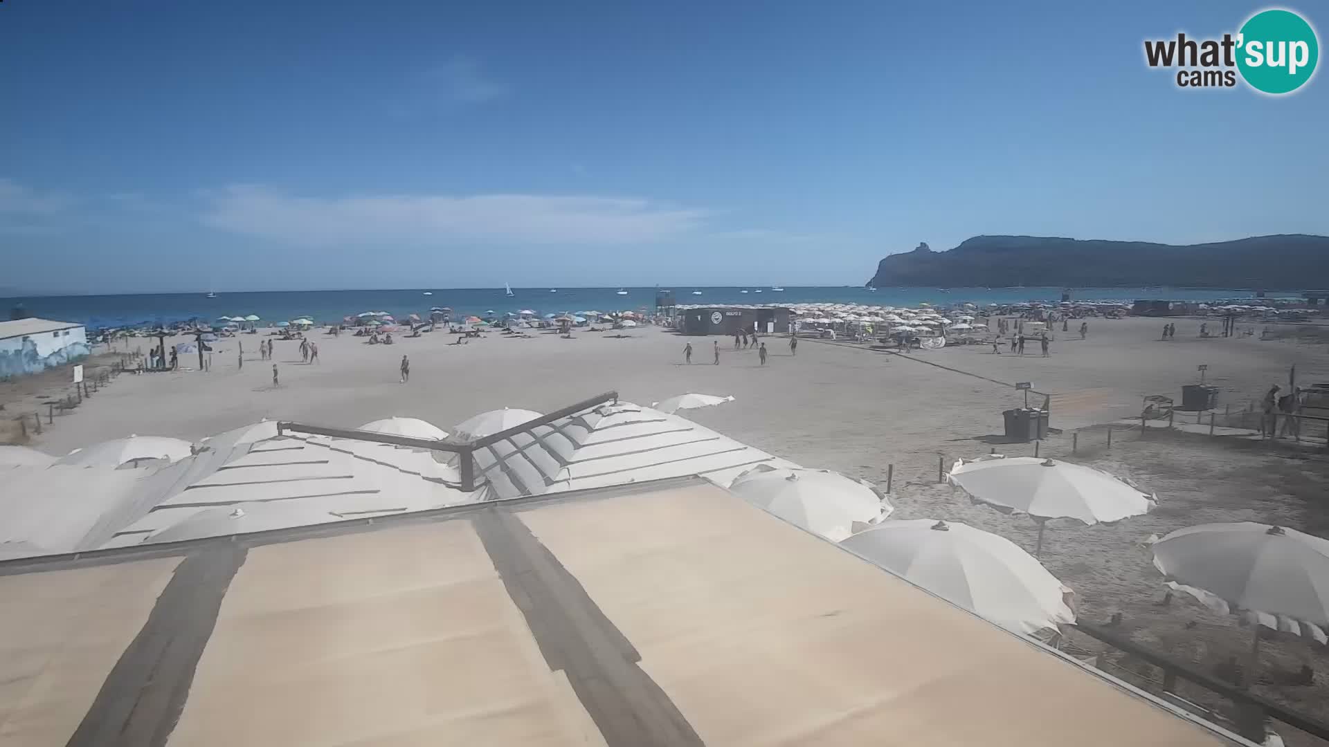 Poetto beach webcam | Cagliari | Sardinija